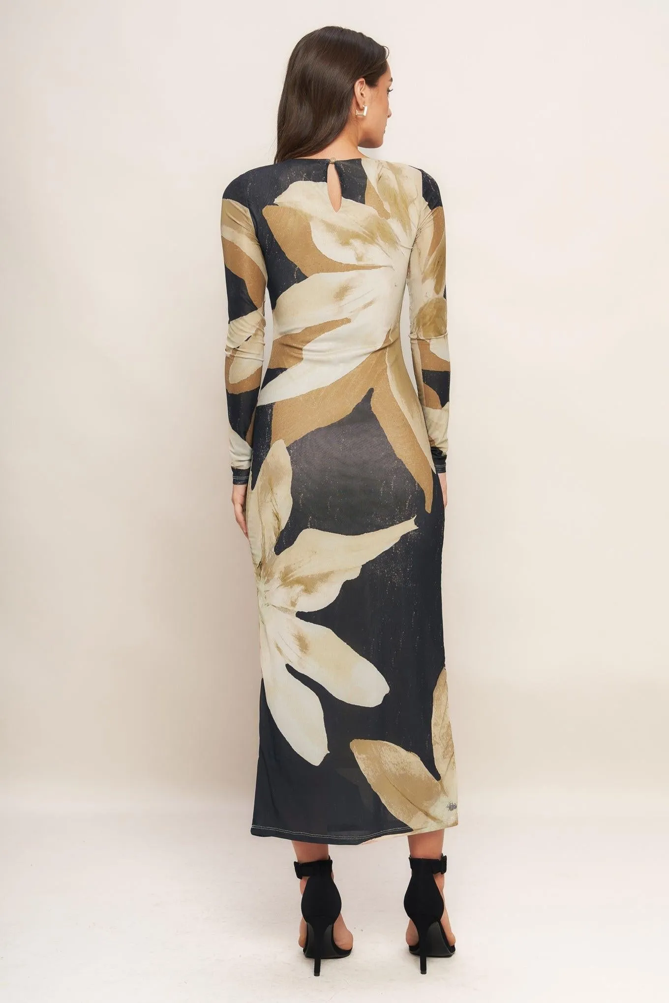 Abstract Botanica Power Mesh Midi Dress sold by Zulily product image thumbnail 3