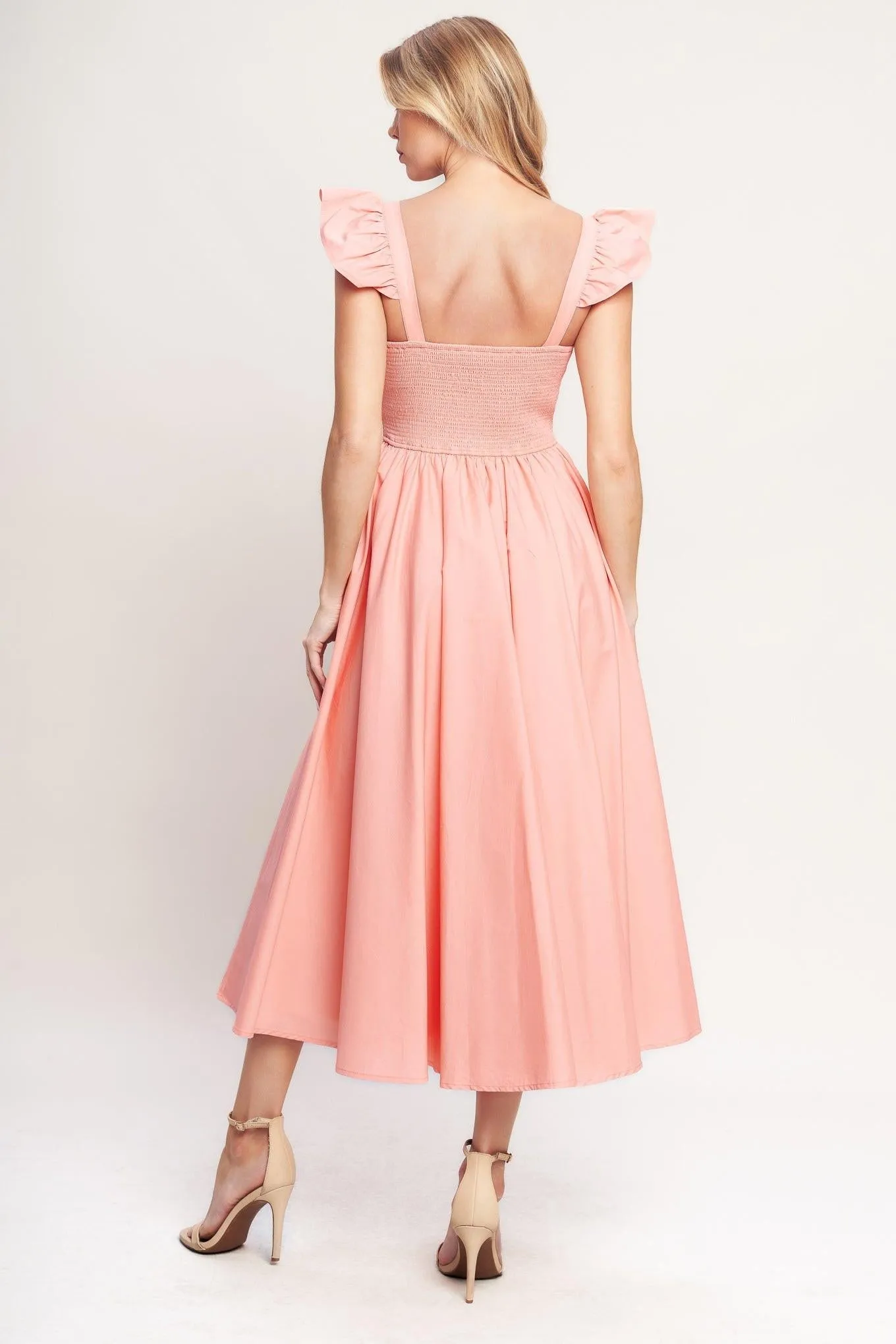 Blushed With Love Woven Midi Dress sold by Zulily product image thumbnail 2