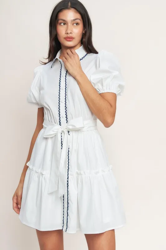 A Little Bit Lovely Woven Mini Dress made by Flying Tomato