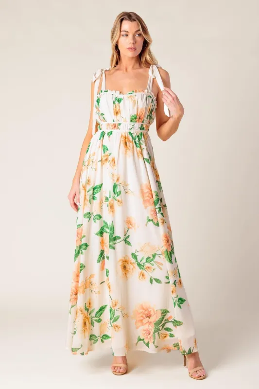A Perfect Match Woven Maxi Dress made by Flying Tomato