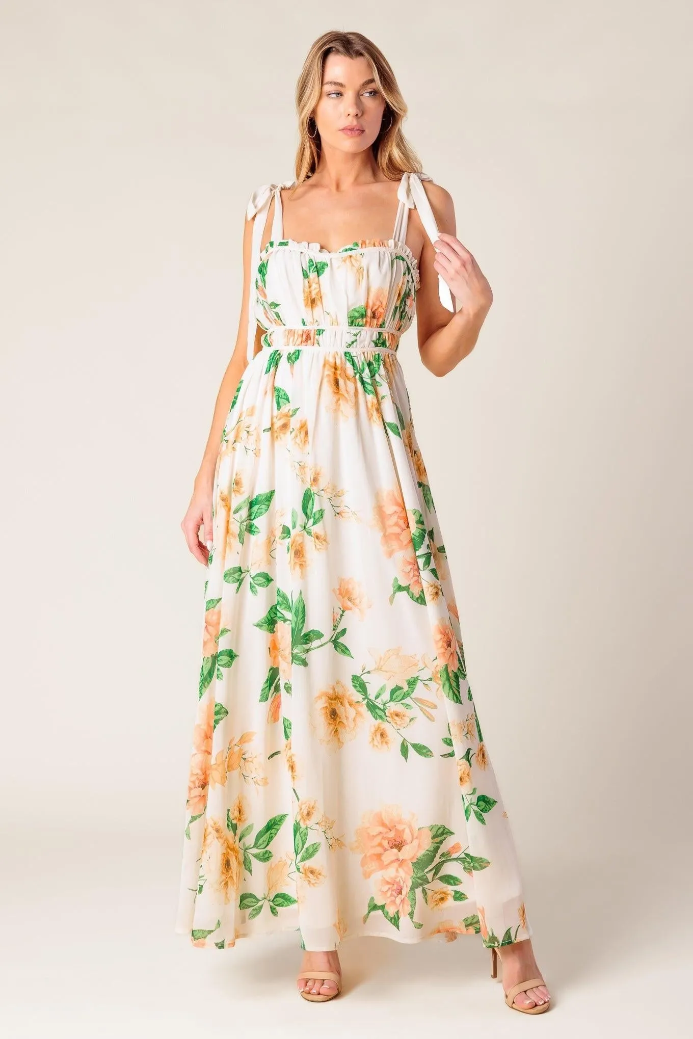 A Perfect Match Woven Maxi Dress sold by Zulily