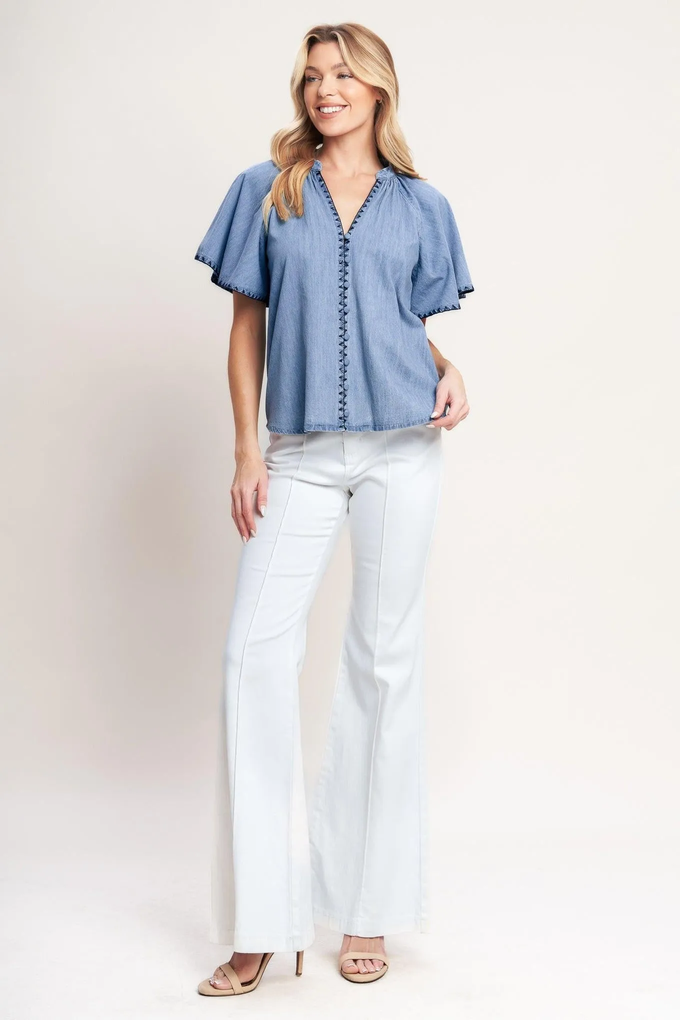 Weekend Wanderer Woven Top sold by Zulily product image thumbnail 3