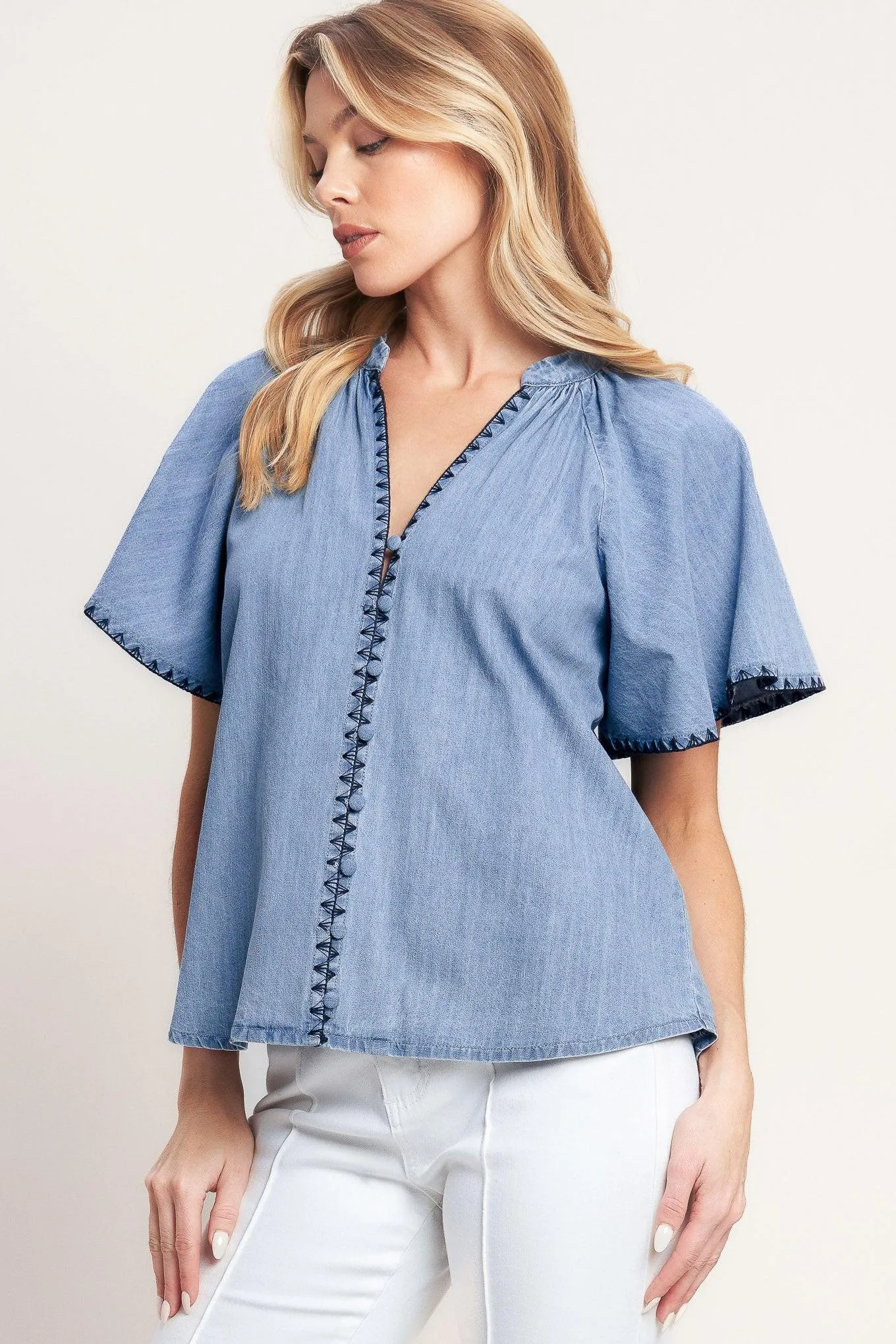 Weekend Wanderer Woven Top sold by Zulily product image thumbnail 5