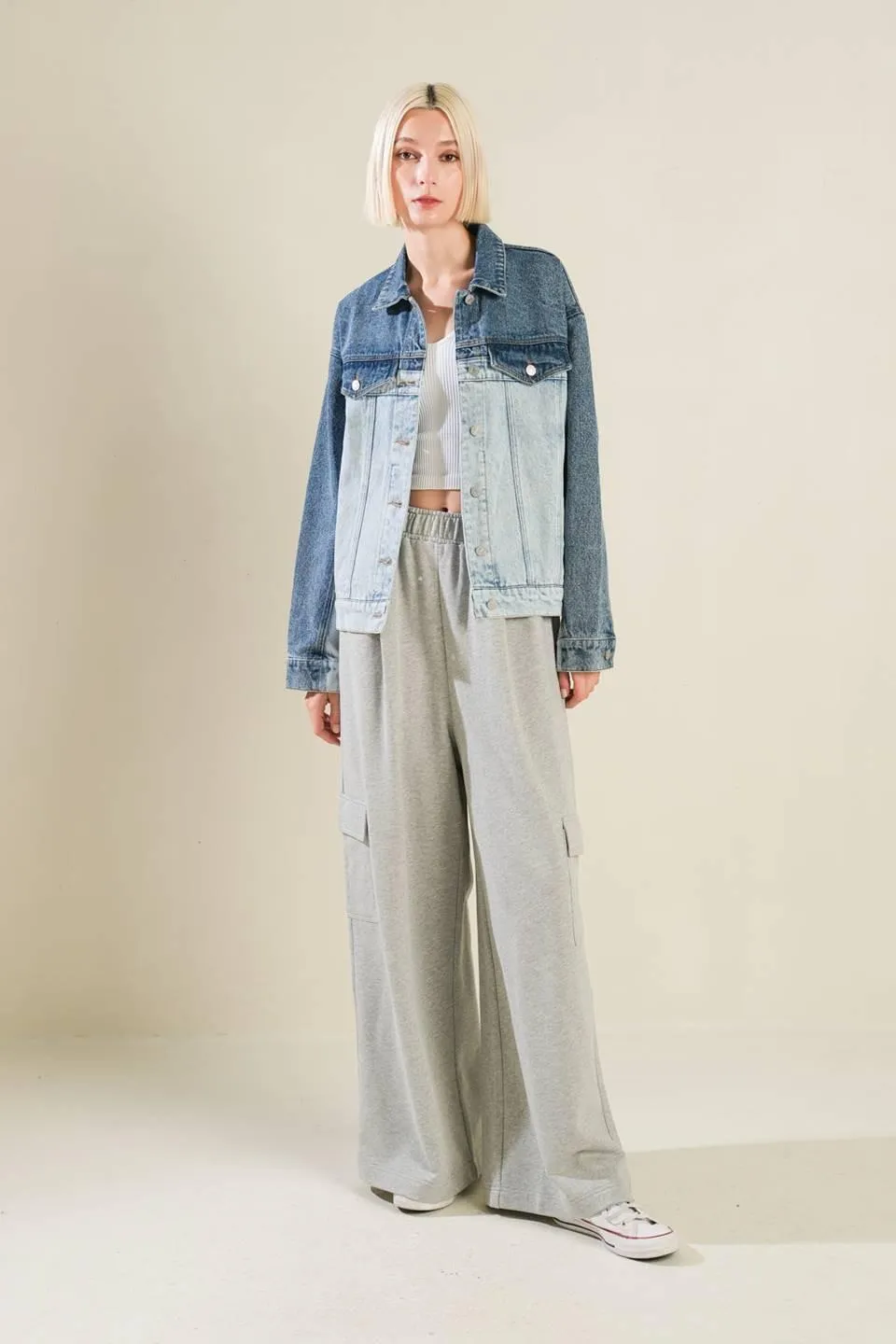 A Bar Song Denim Jacket sold by Zulily product image thumbnail 5