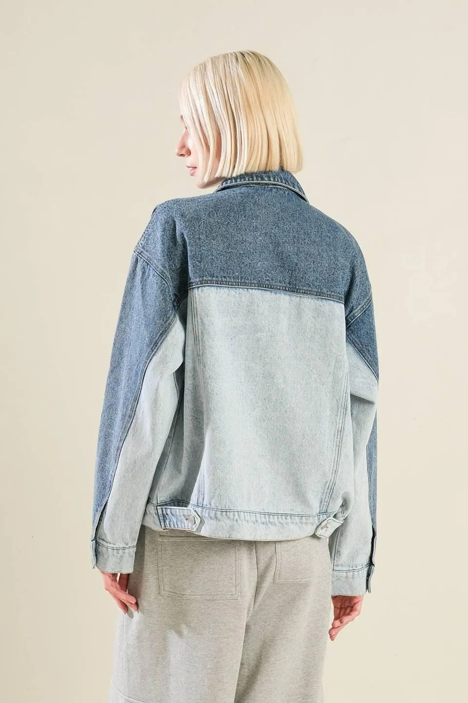 A Bar Song Denim Jacket sold by Zulily product image thumbnail 2