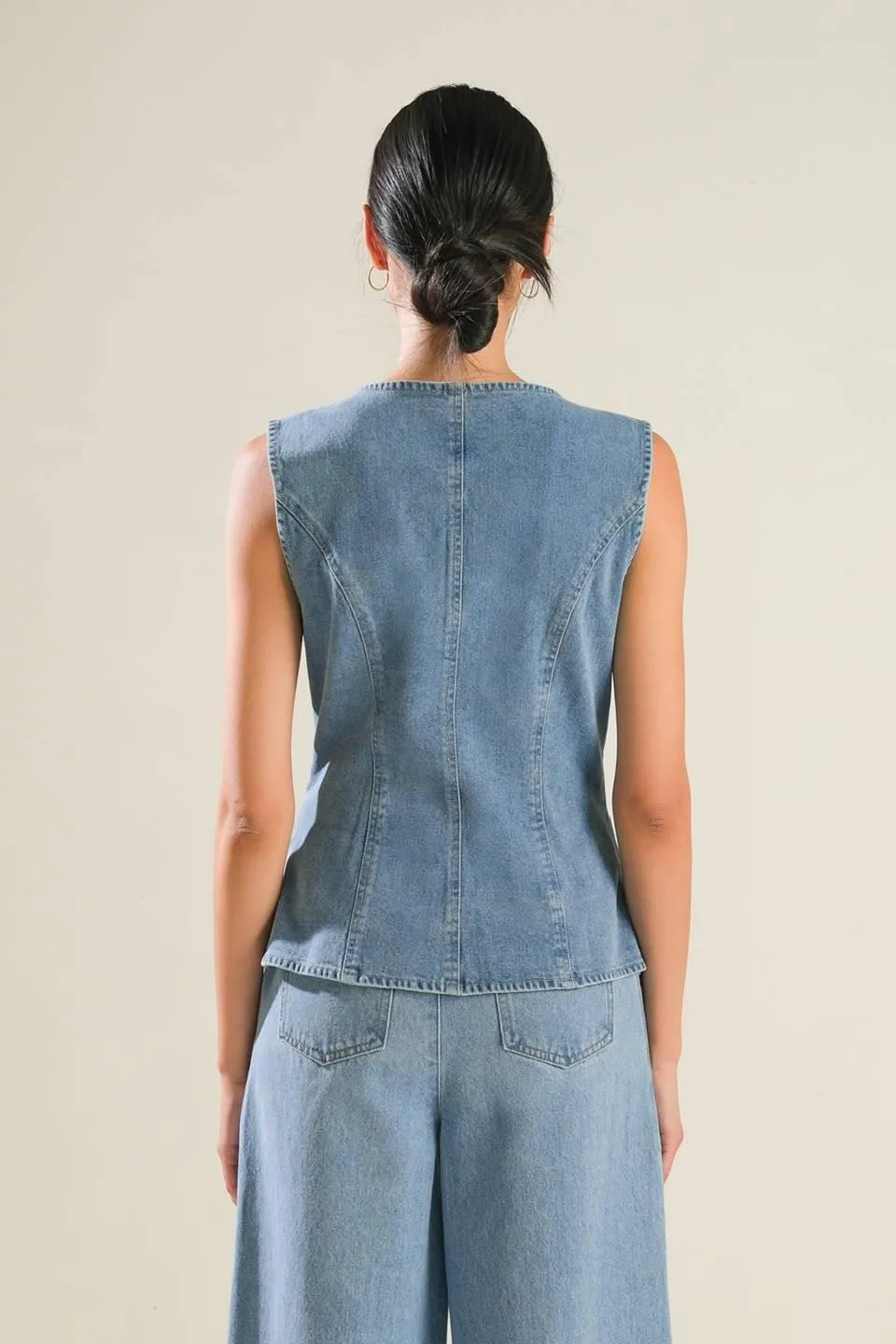 Adventure Awaits Denim Vest sold by Zulily product image thumbnail 2