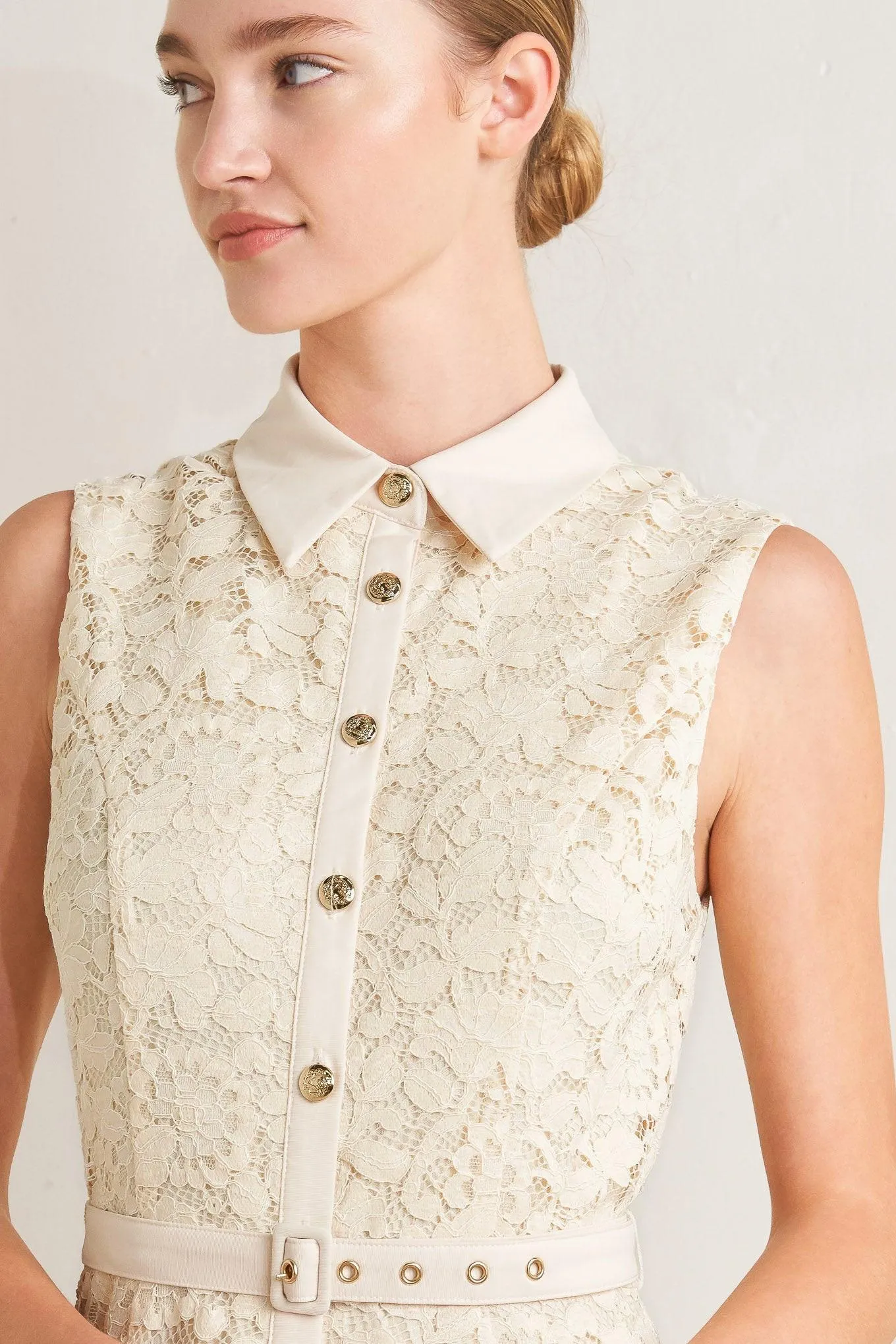 Purely Romantic Woven Lace Midi Dress sold by Zulily product image thumbnail 4