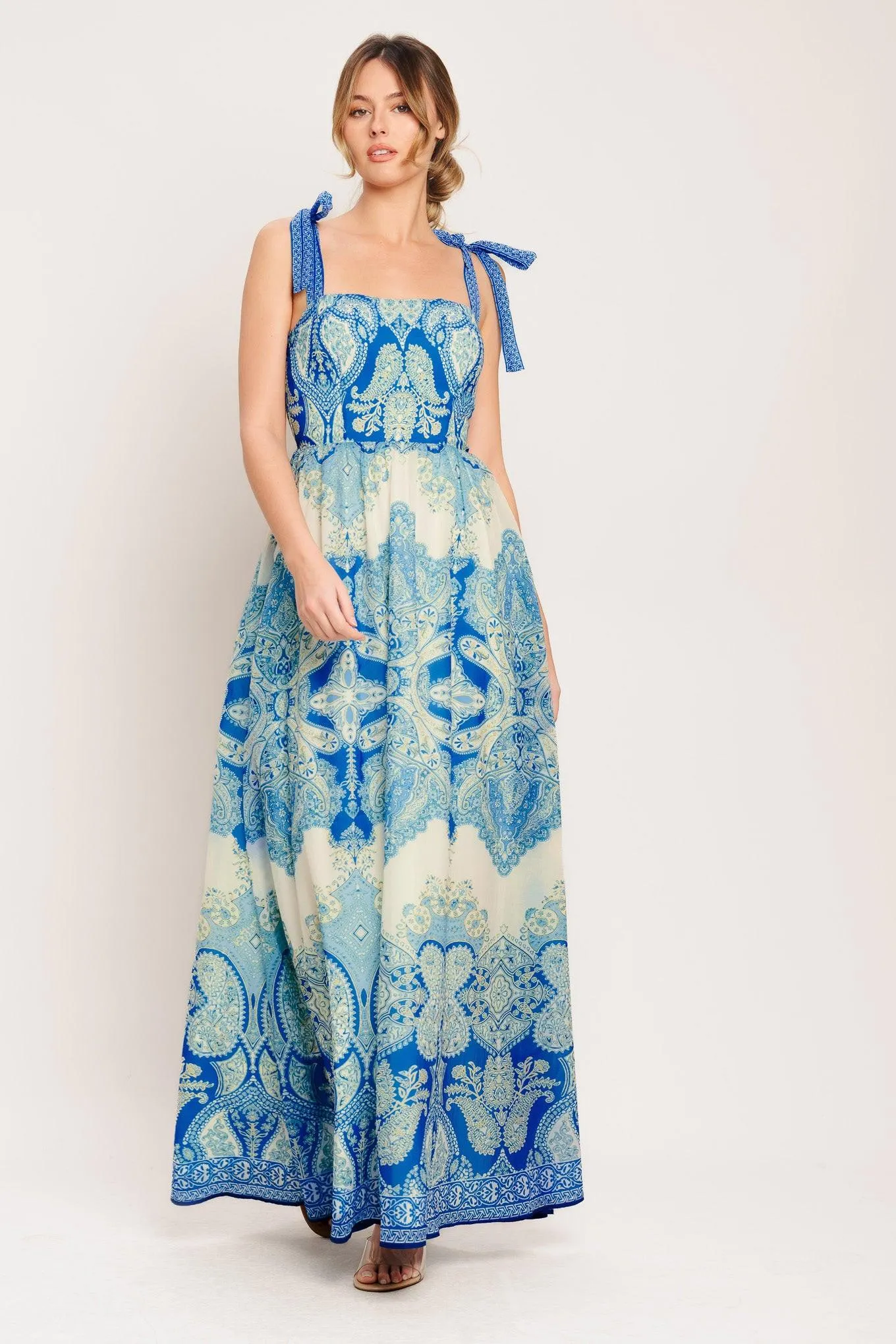 Ocean Tapestry Woven Maxi Dress sold by Zulily product image thumbnail 4