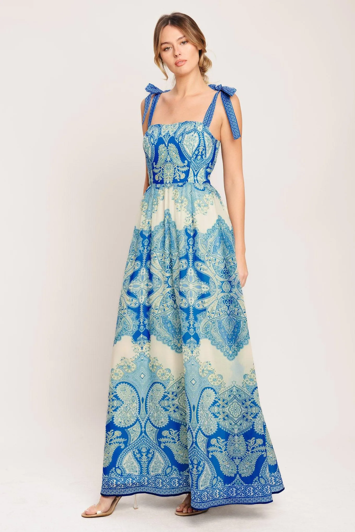 Ocean Tapestry Woven Maxi Dress sold by Zulily product image thumbnail 5