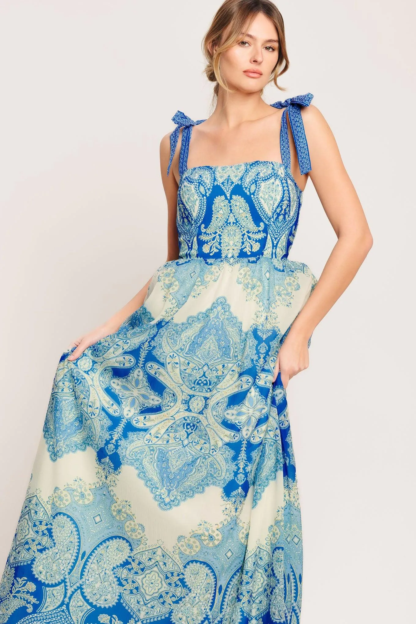 Ocean Tapestry Woven Maxi Dress sold by Zulily product image thumbnail 2