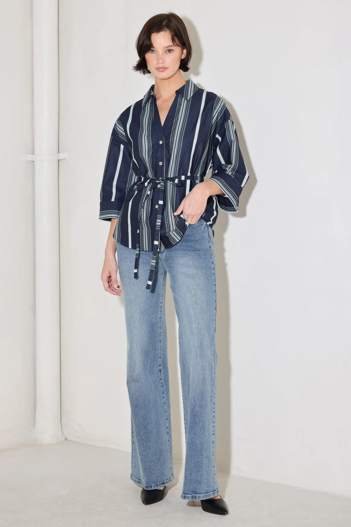 City Stripe Woven Top sold by Zulily product image thumbnail 4