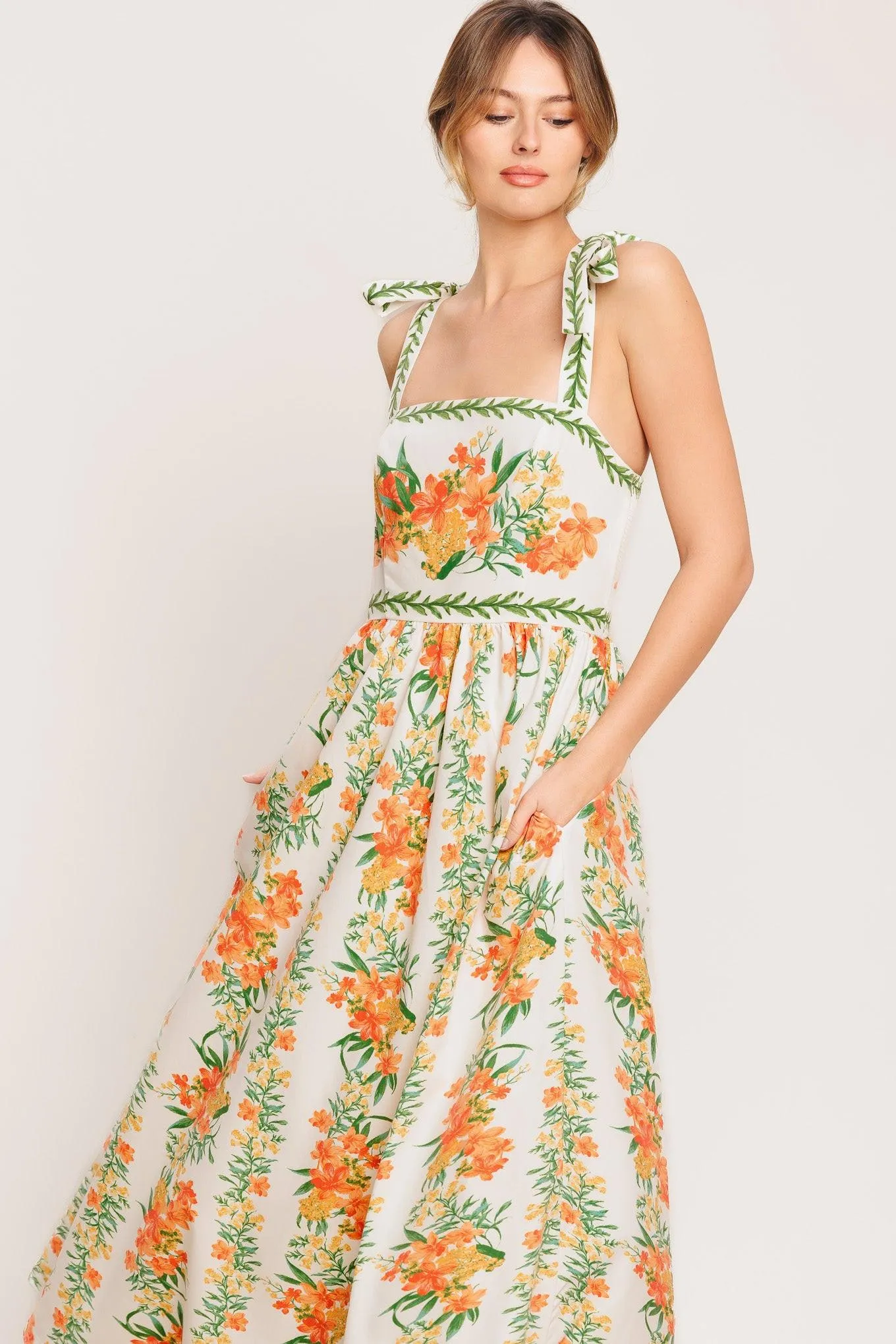Marigold Breeze Woven Midi Dress sold by Zulily product image thumbnail 4