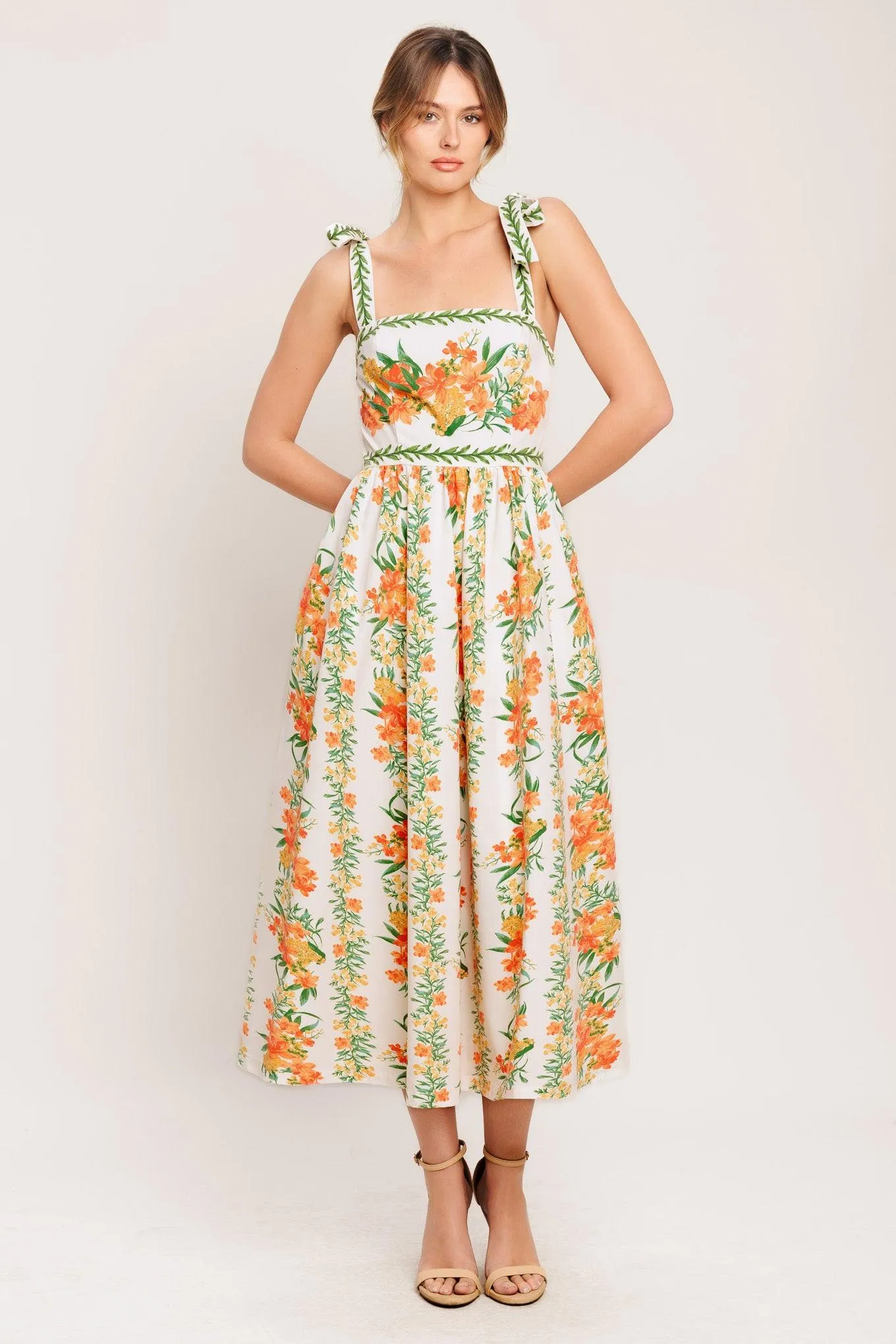 Marigold Breeze Woven Midi Dress sold by Zulily
