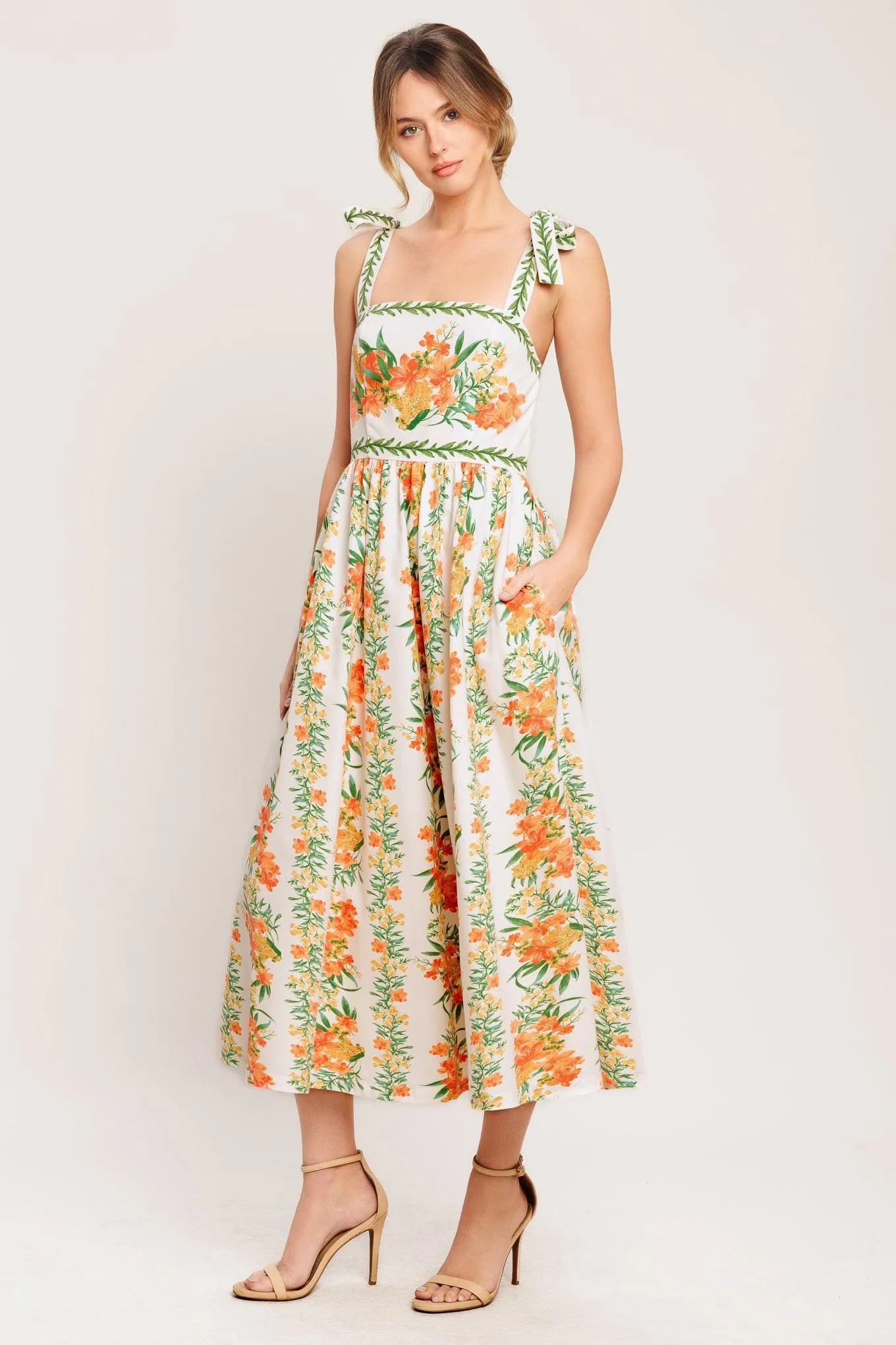 Marigold Breeze Woven Midi Dress sold by Zulily product image thumbnail 5