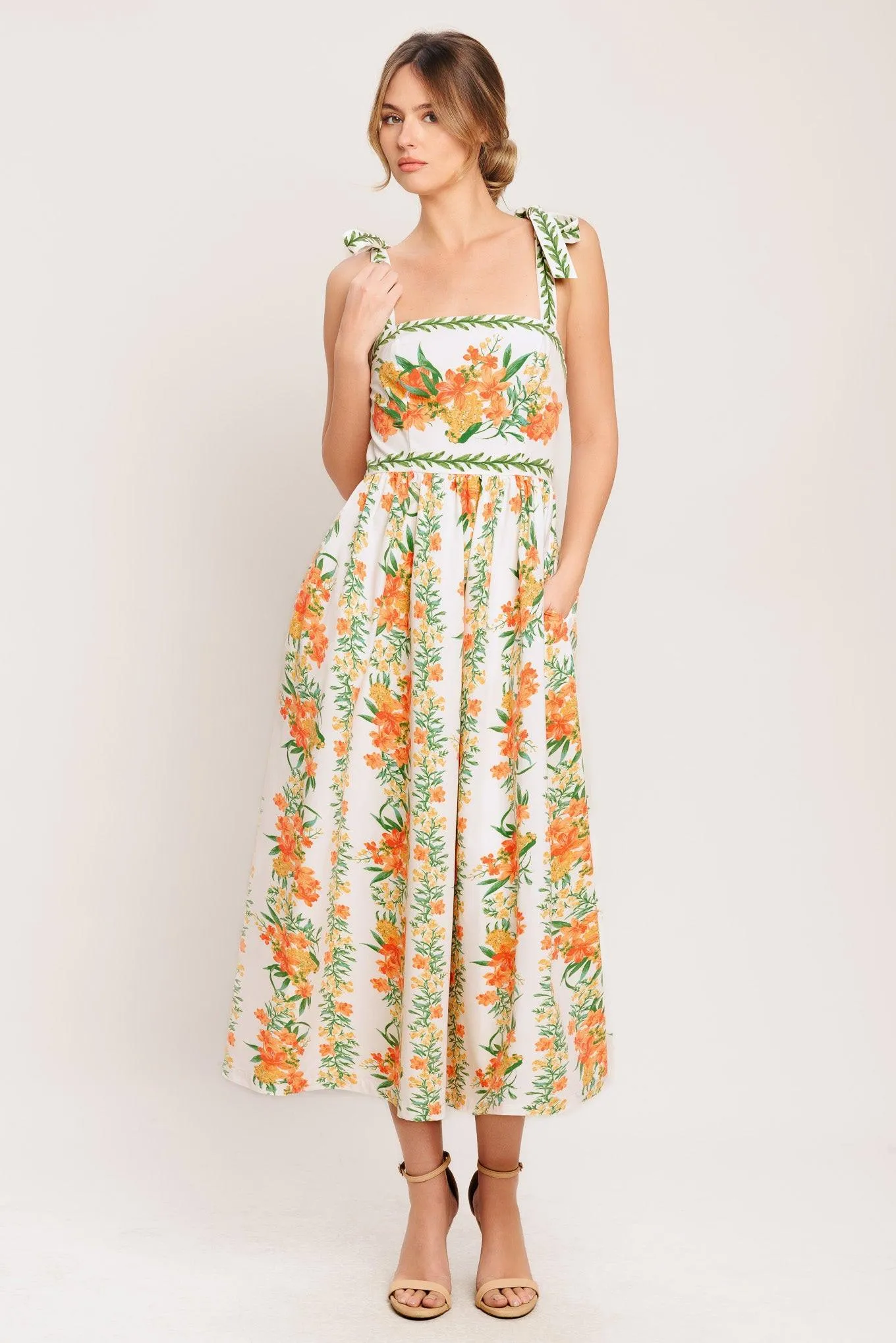 Marigold Breeze Woven Midi Dress sold by Zulily product image thumbnail 3