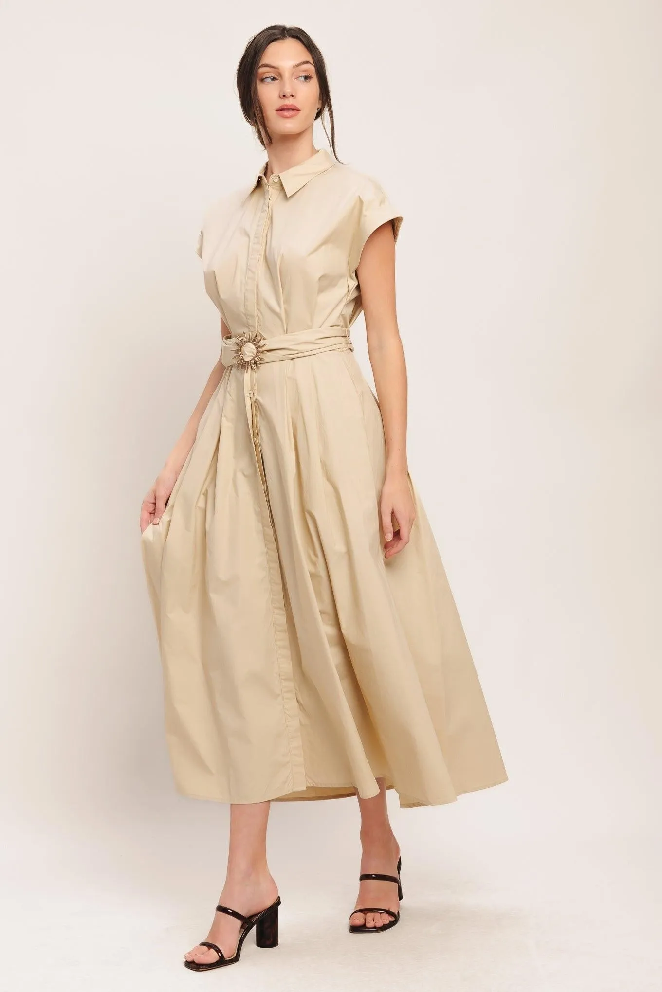 Bare Elegance Woven Midi Dress sold by Zulily product image thumbnail 5