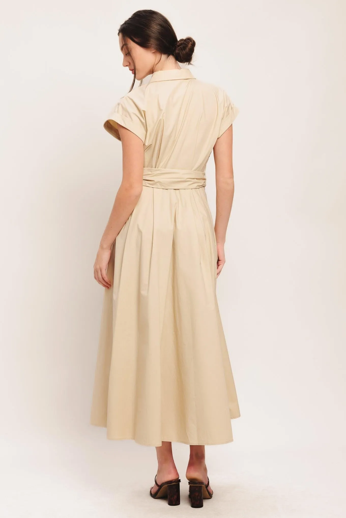 Bare Elegance Woven Midi Dress sold by Zulily product image thumbnail 2