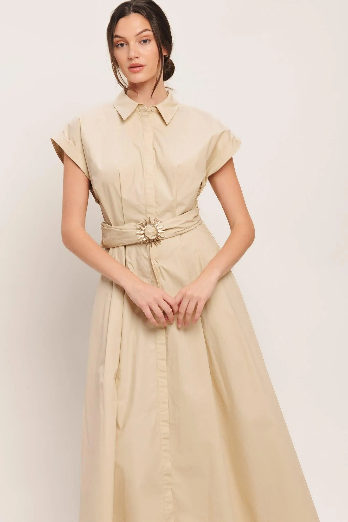Bare Elegance Woven Midi Dress sold by Zulily product image thumbnail 4