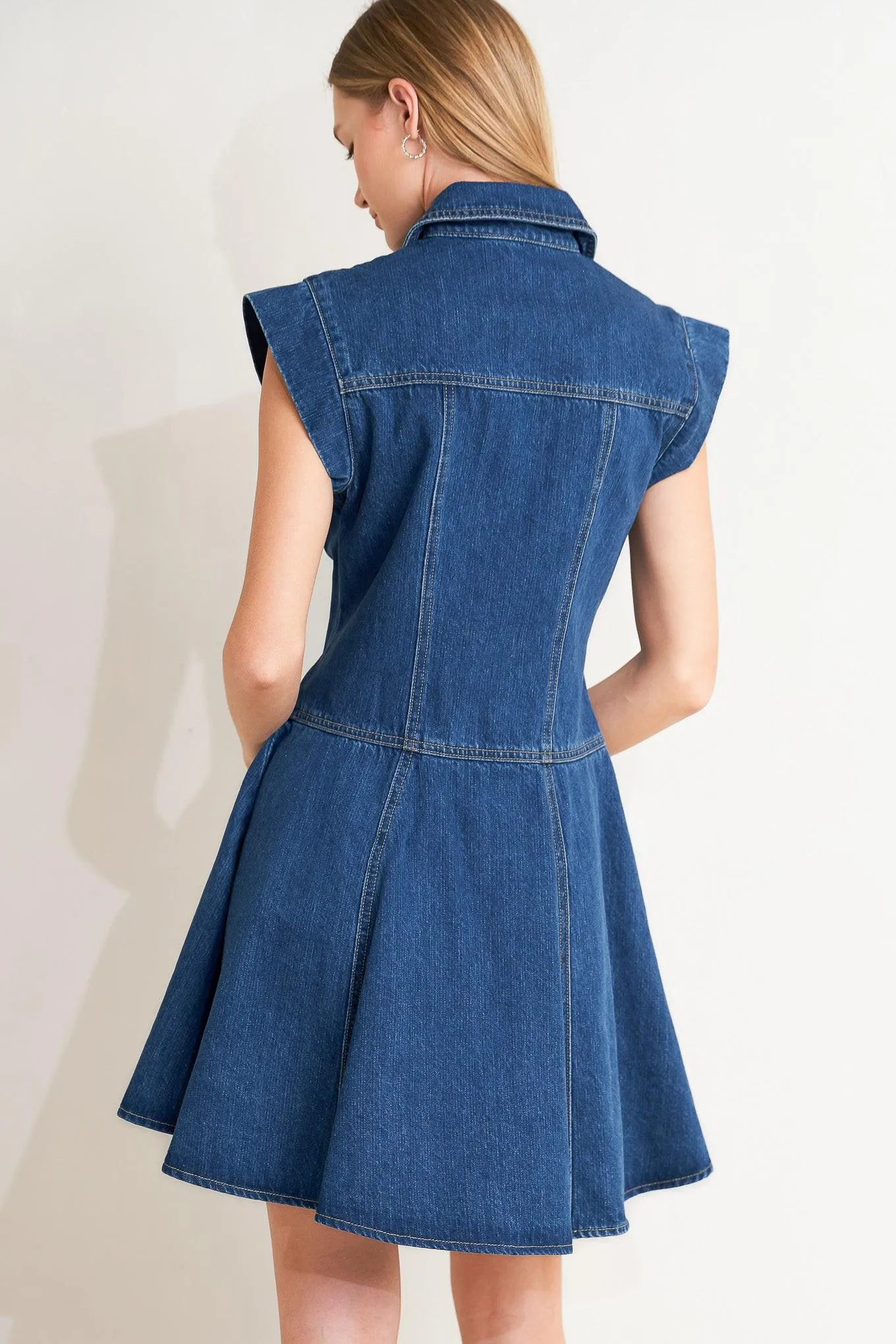 Blue Crush Denim Mini Dress sold by Zulily product image thumbnail 2
