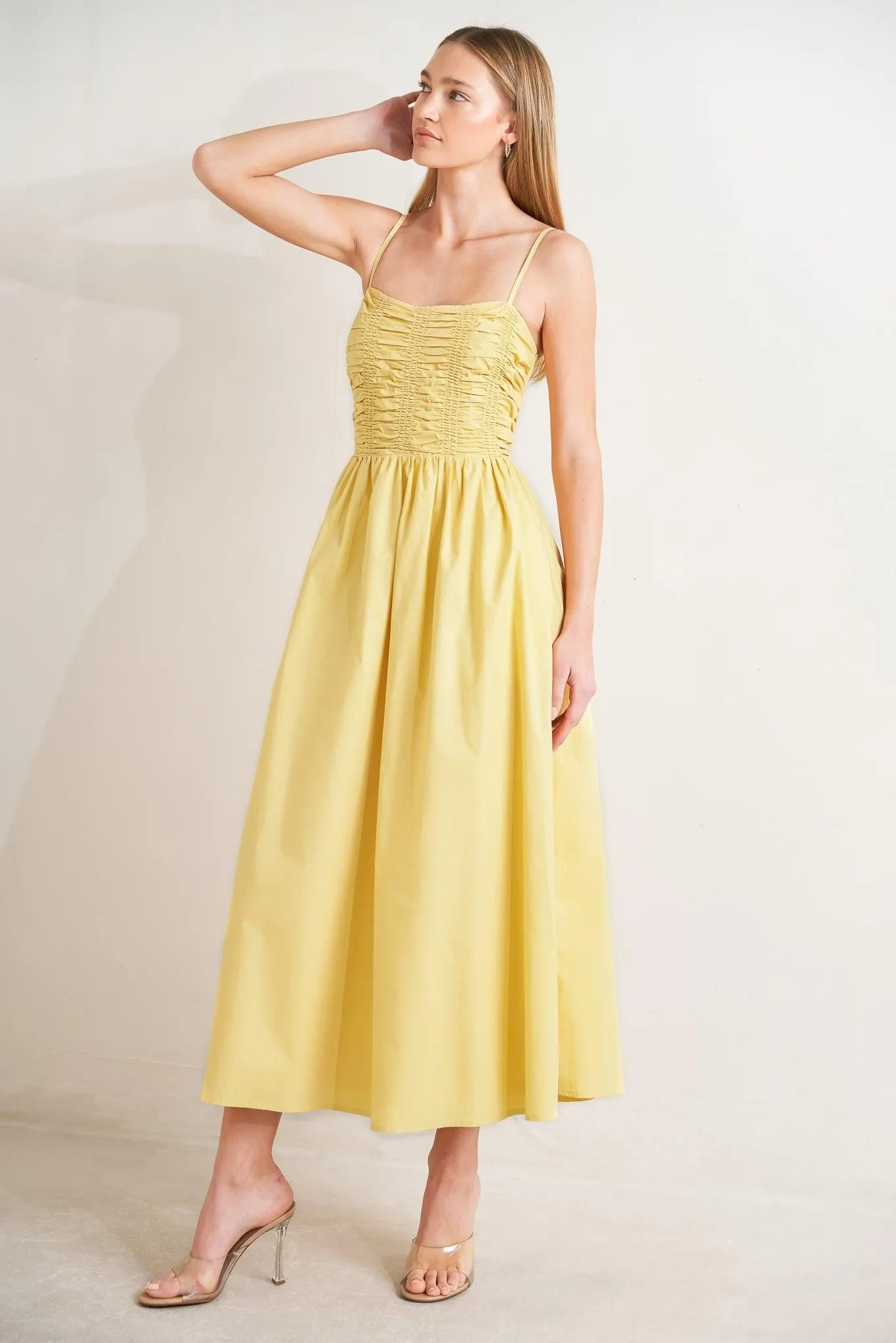 Lemon Kiss Woven Midi Dress sold by Zulily product image thumbnail 5