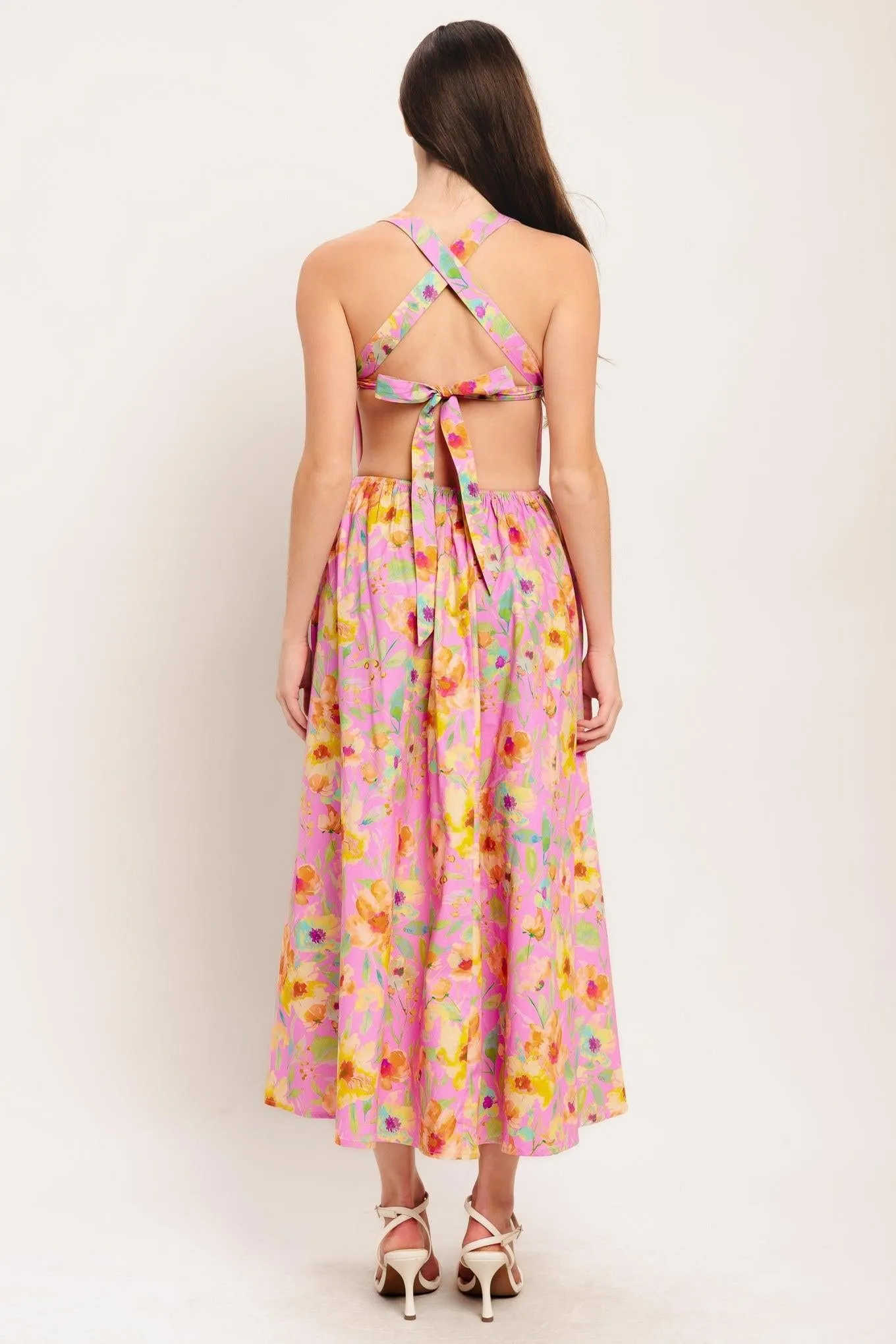 Rosy Daydream Woven Midi Dress sold by Zulily product image thumbnail 2