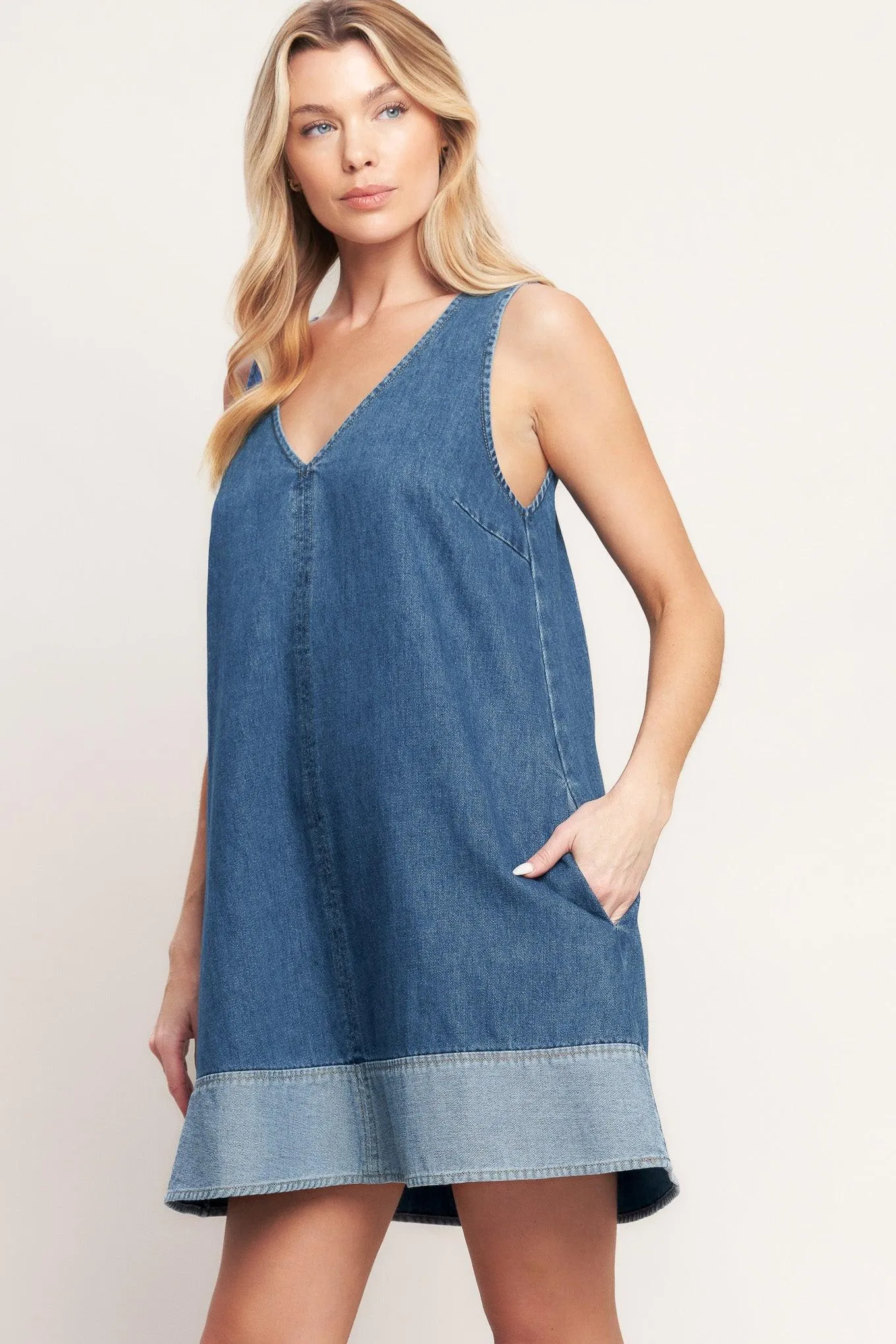 Main Street Denim Mini Dress sold by Zulily product image thumbnail 5