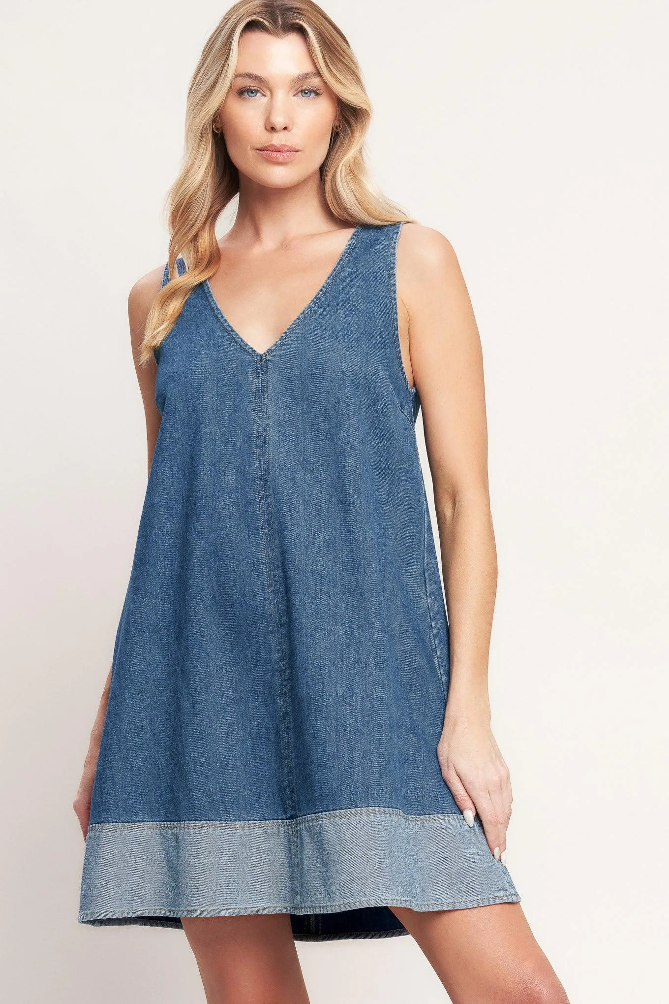 Main Street Denim Mini Dress sold by Zulily product image thumbnail 3