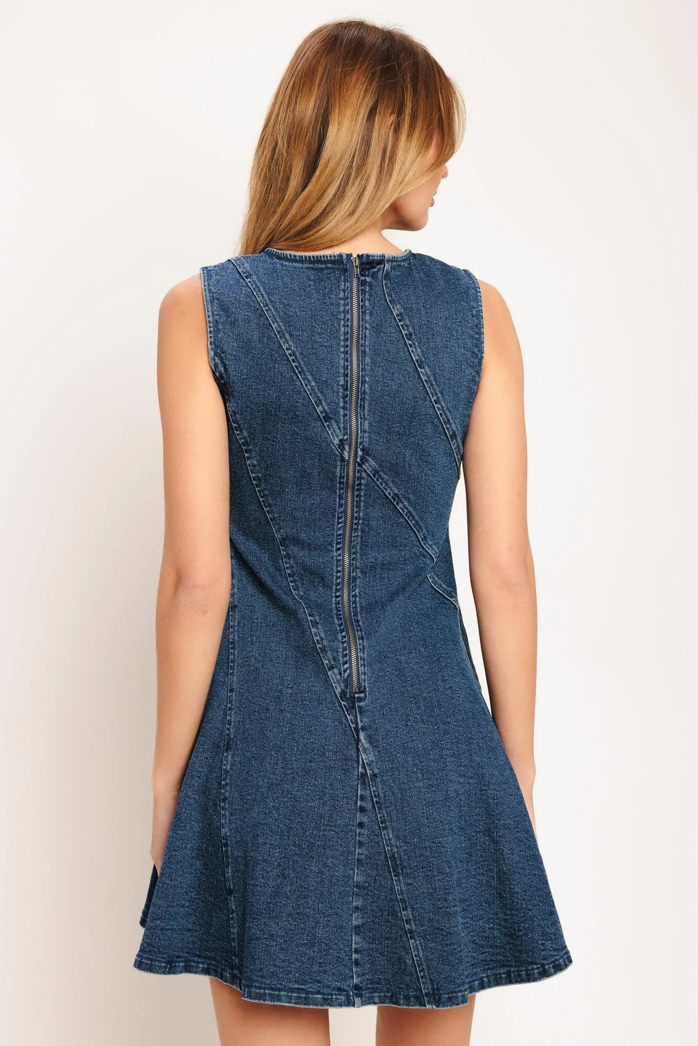 Day to Night Denim Mini Dress sold by Zulily product image thumbnail 4