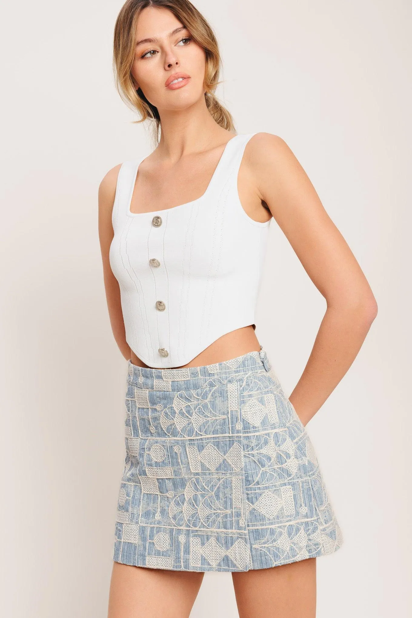 Artisan Grid Woven Skort sold by Zulily product image thumbnail 4
