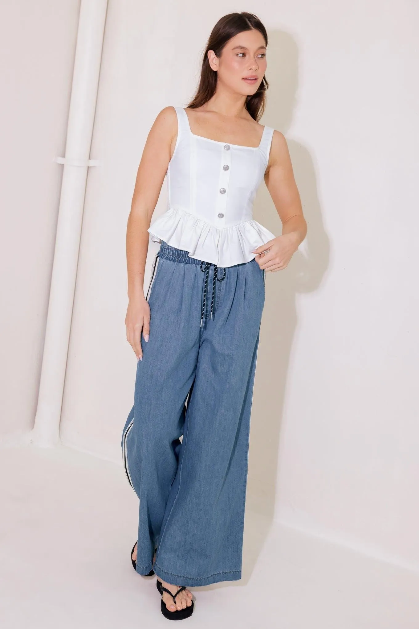 In This Moment White Woven Top sold by Zulily product image thumbnail 4