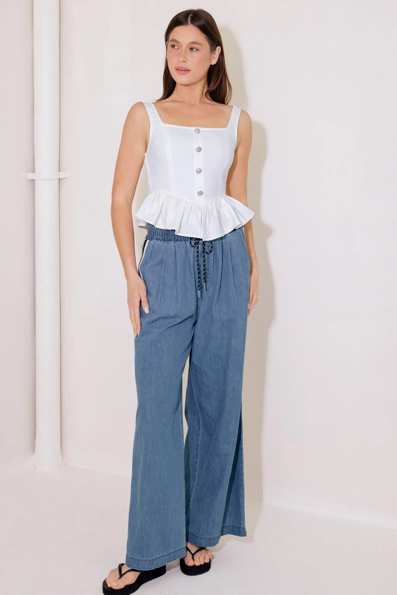 In This Moment White Woven Top sold by Zulily product image thumbnail 5
