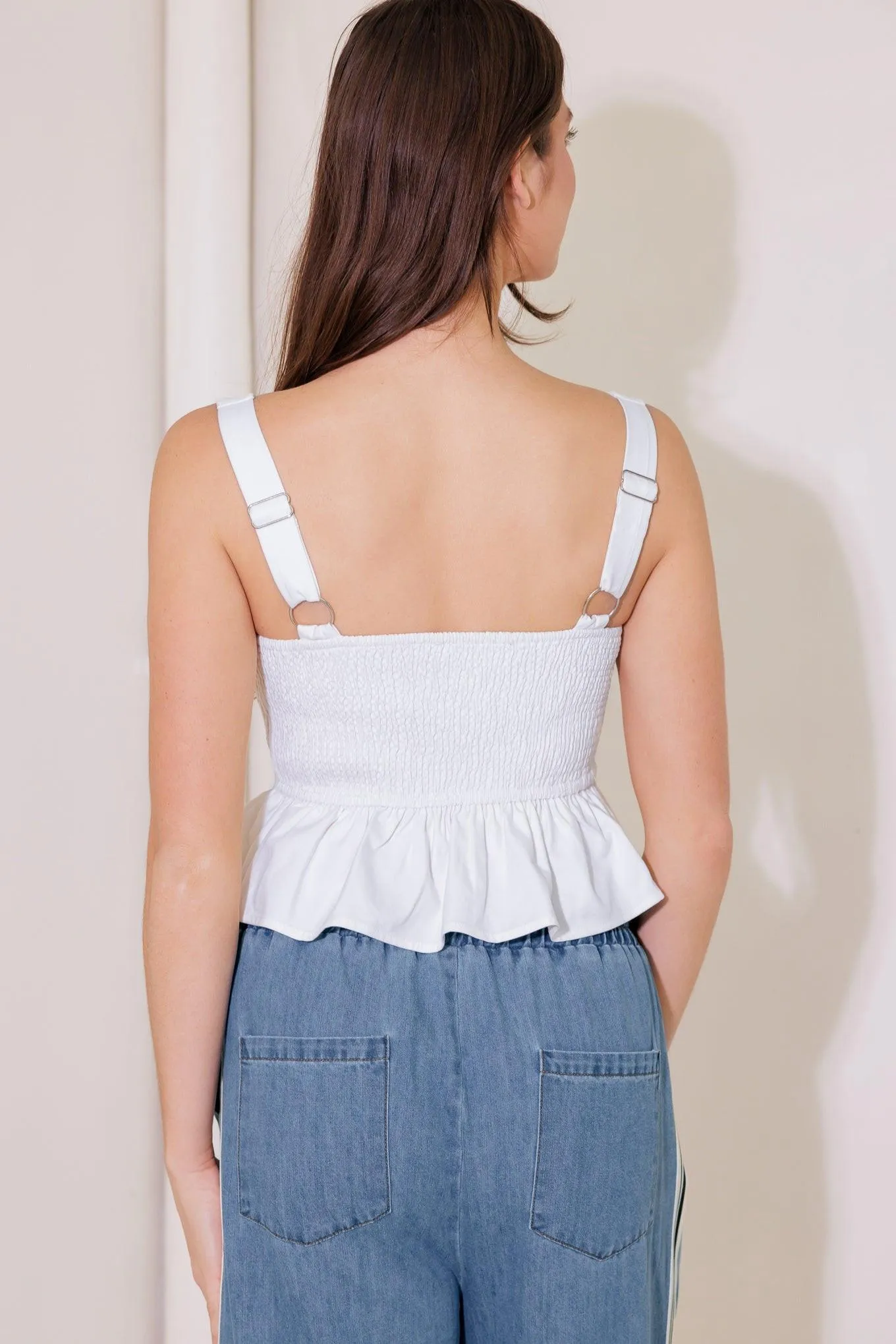 In This Moment White Woven Top sold by Zulily product image thumbnail 2