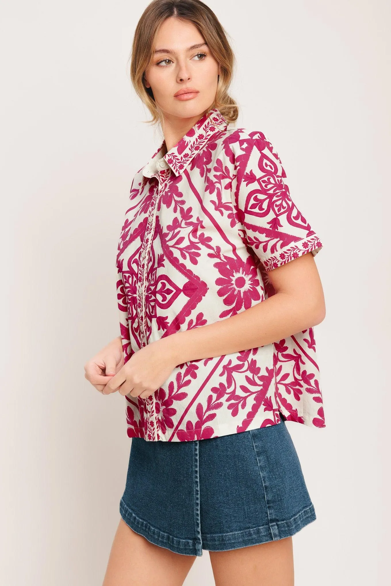 Weekday Wrap Woven Top sold by Zulily product image thumbnail 5
