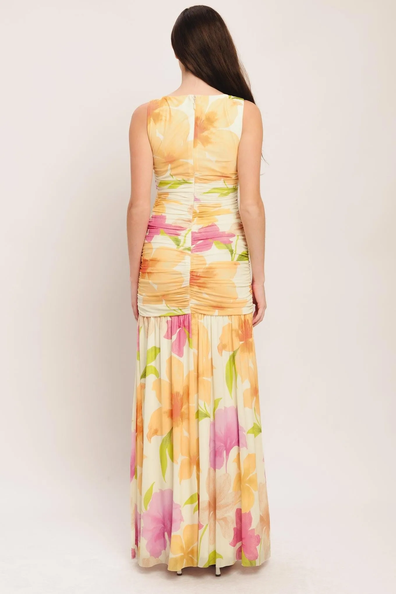 Warm Breeze Blooms Power Mesh Maxi Dress sold by Zulily product image thumbnail 2