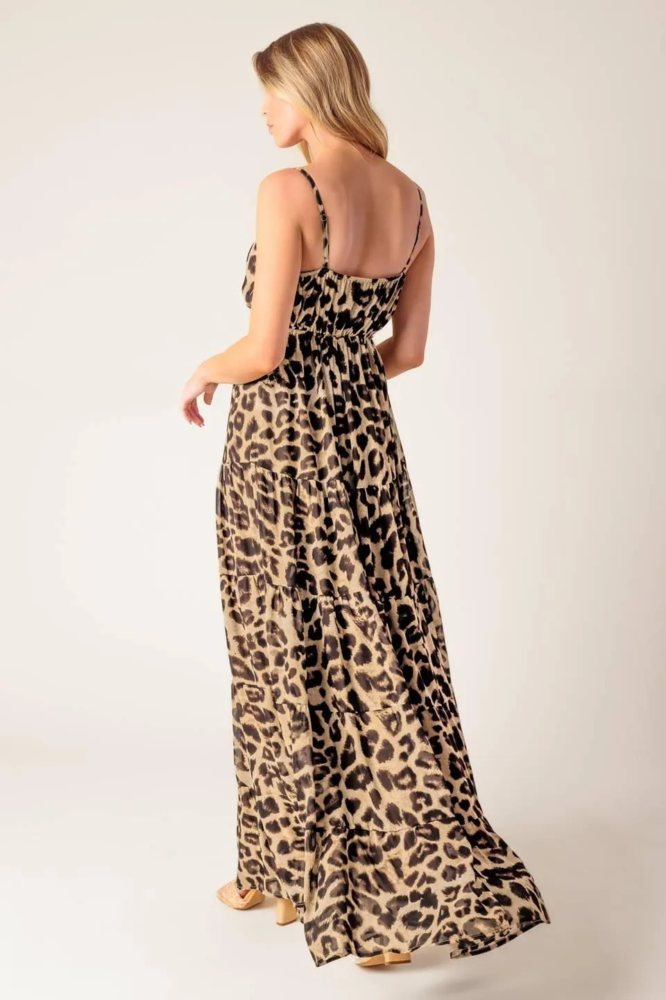Beach Bum Leopard Woven Maxi Dress sold by Zulily product image thumbnail 2