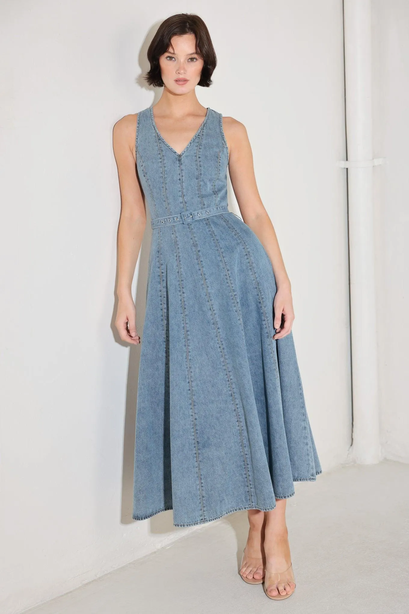 Simply Stunning Denim Midi Dress sold by Zulily