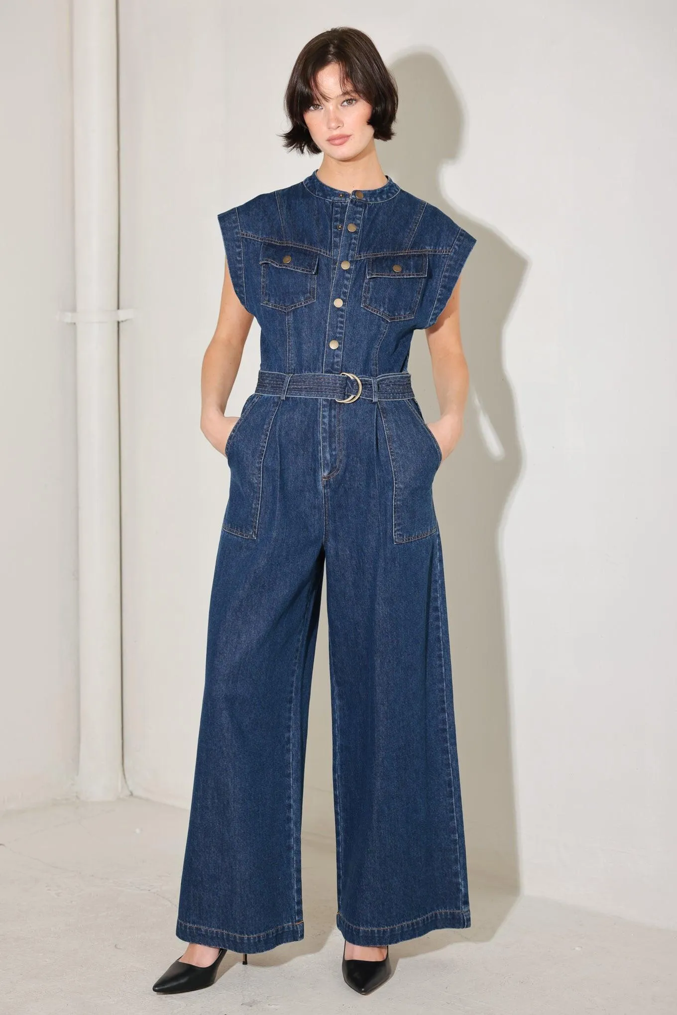 True Blue Love Denim Jumpsuit sold by Zulily product image thumbnail 5