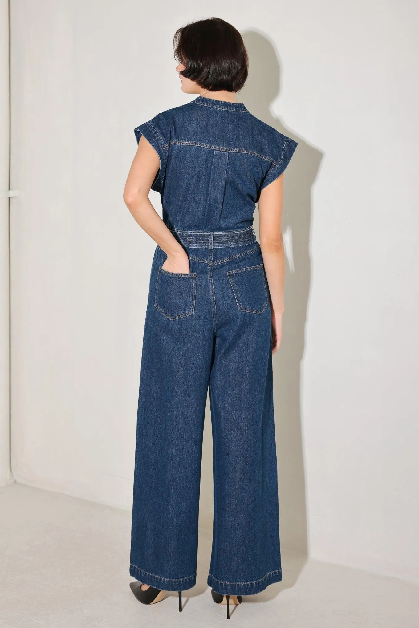 True Blue Love Denim Jumpsuit sold by Zulily product image thumbnail 2