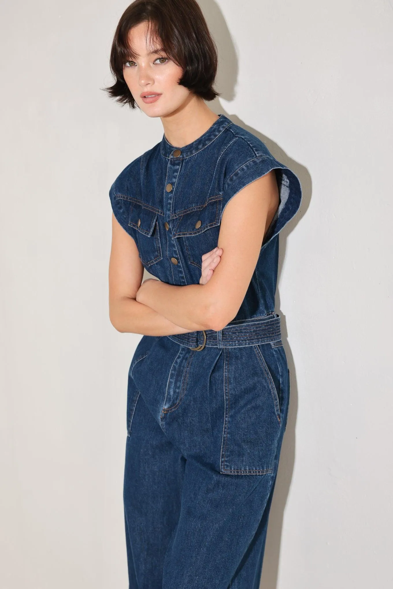 True Blue Love Denim Jumpsuit sold by Zulily product image thumbnail 3
