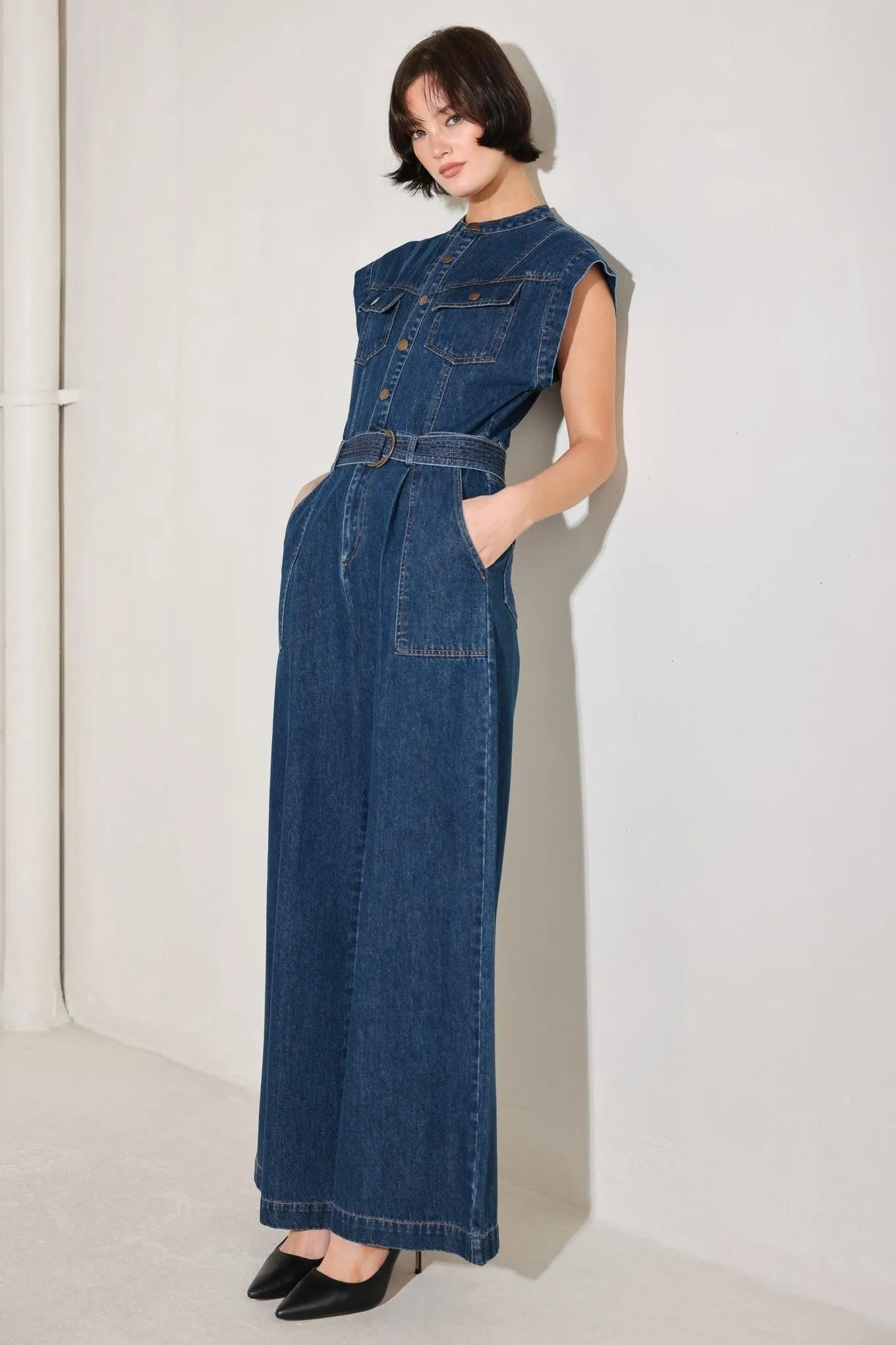 True Blue Love Denim Jumpsuit sold by Zulily product image thumbnail 4