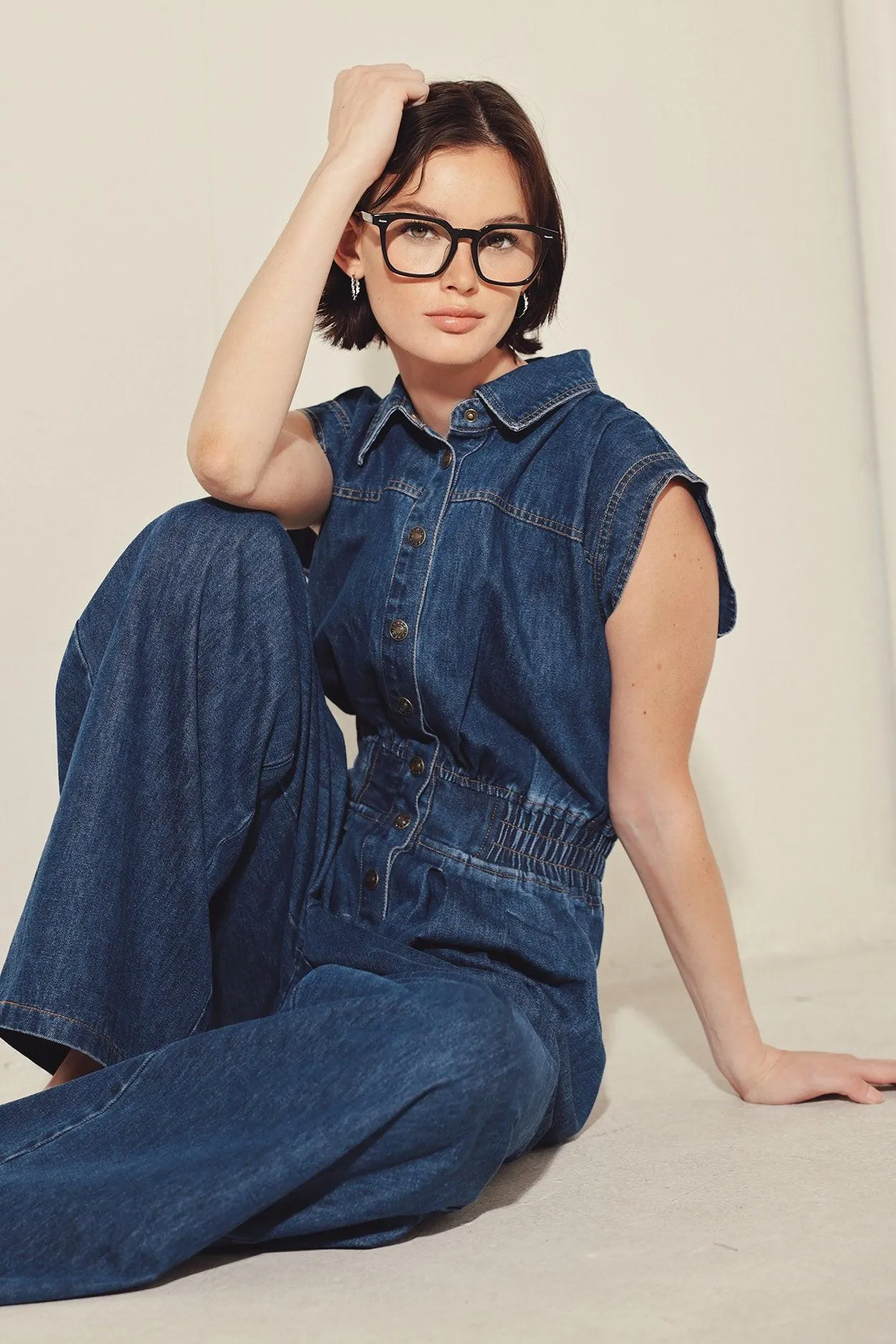 Power Play Denim Jumpsuit sold by Zulily product image thumbnail 2