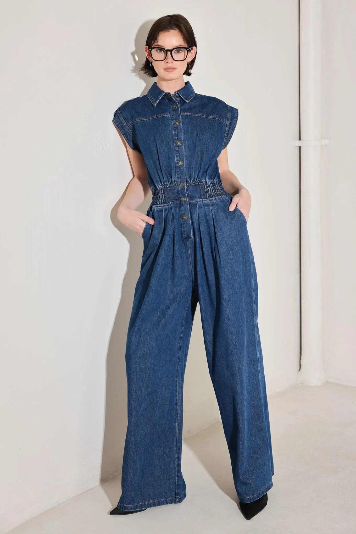 Power Play Denim Jumpsuit sold by Zulily product image thumbnail 3