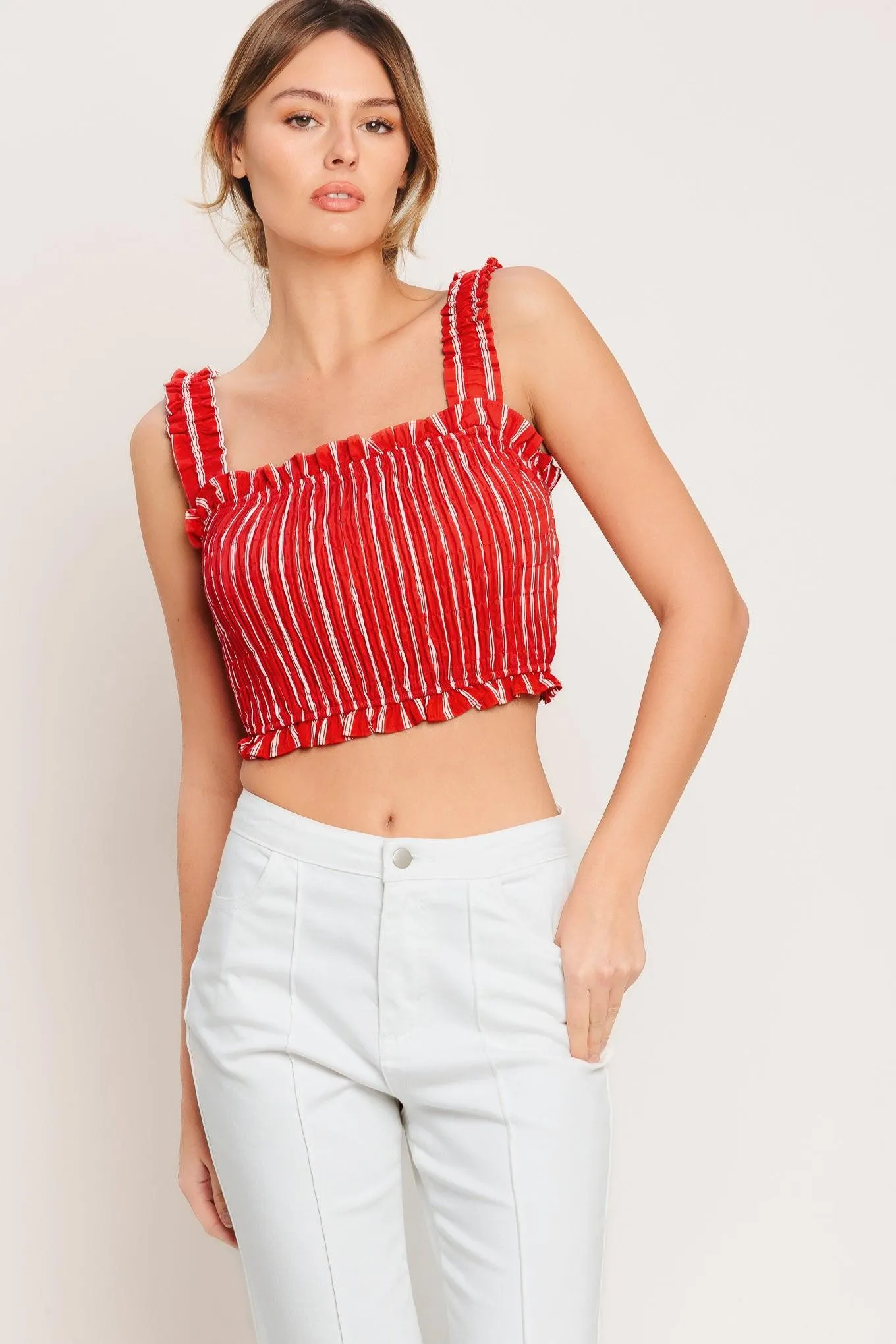 Sunset Stripe Woven Top sold by Zulily product image thumbnail 4
