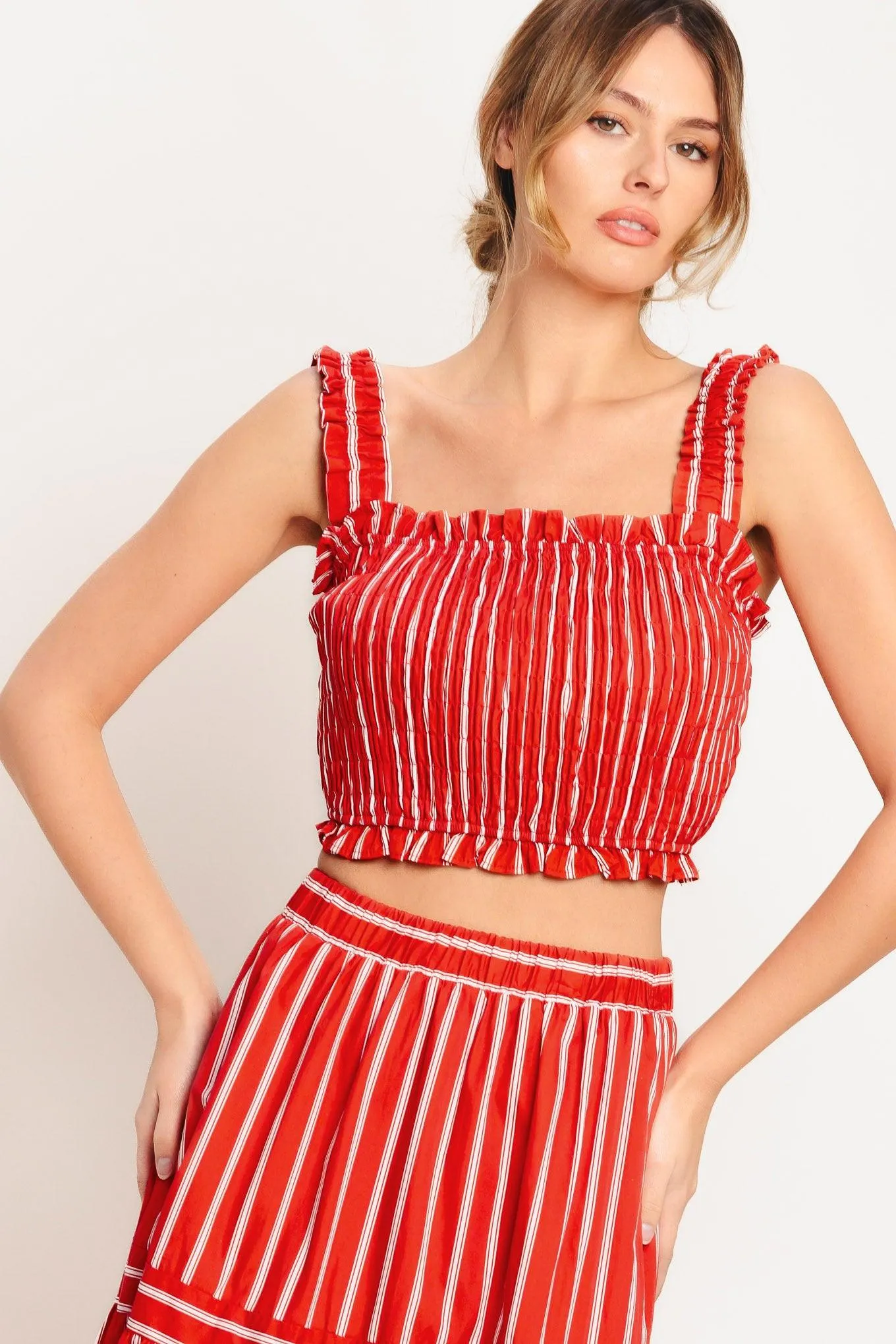 Sunset Stripe Woven Top sold by Zulily
