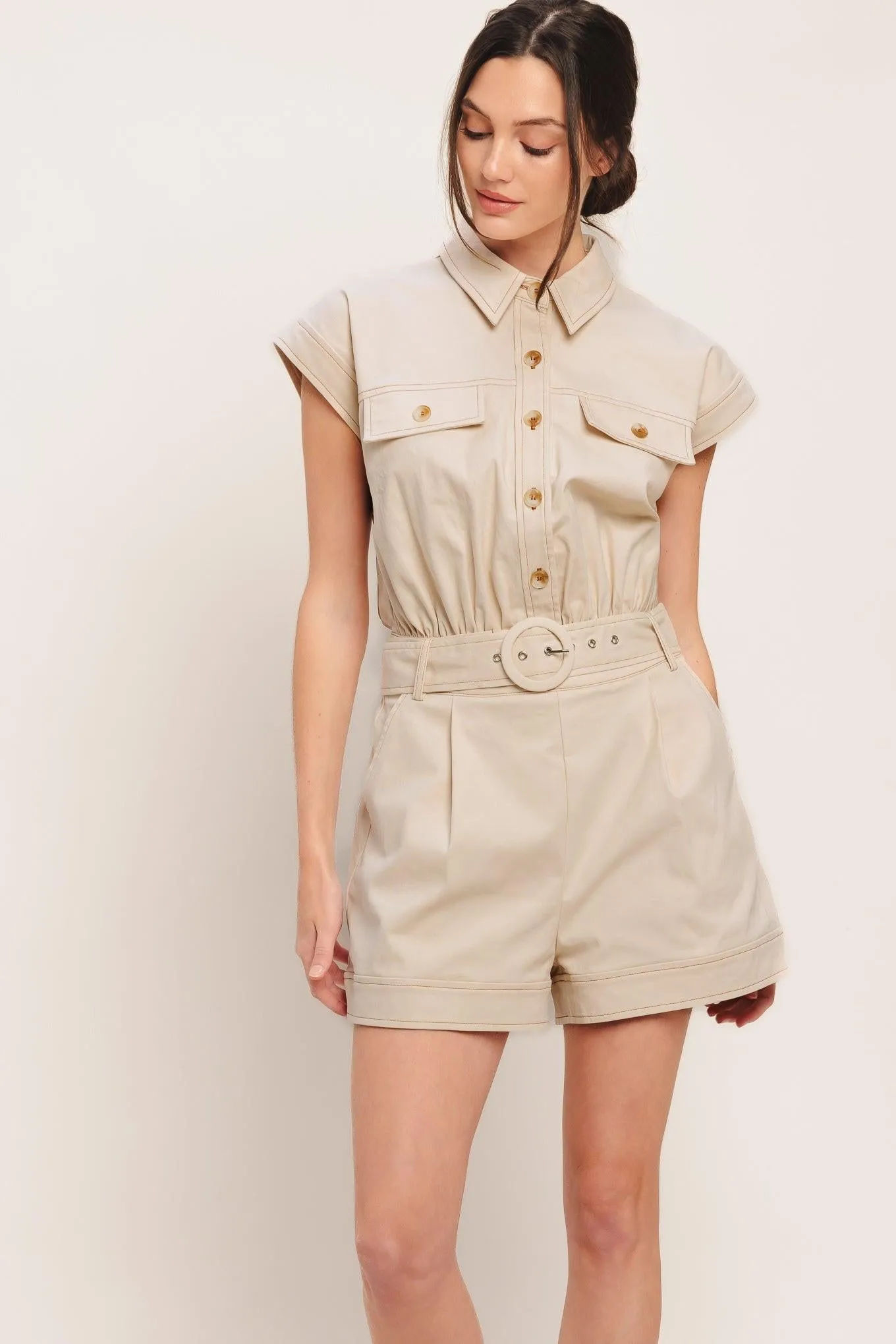 Everyday Utility Woven Romper sold by Zulily product image thumbnail 3