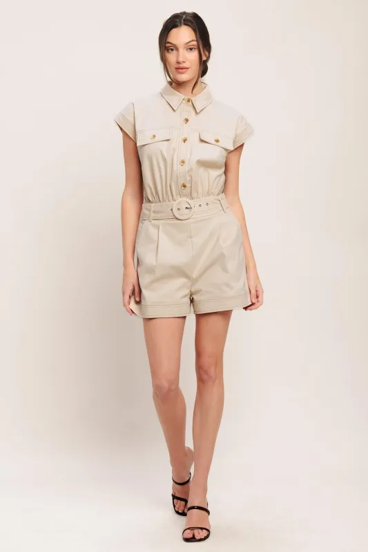Everyday Utility Woven Romper made by Flying Tomato
