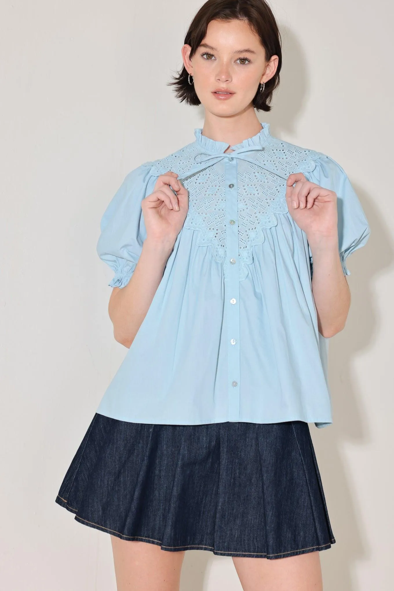 Sweet Note Moment Woven Top sold by Zulily
