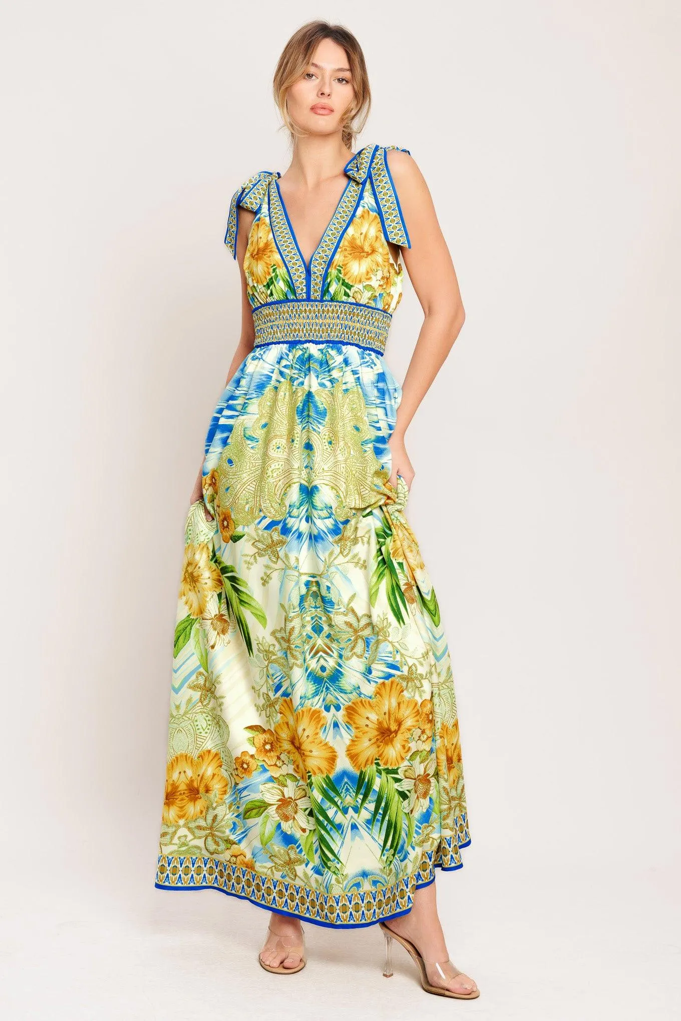 Resort Opulence Woven Maxi Dress sold by Zulily product image thumbnail 2