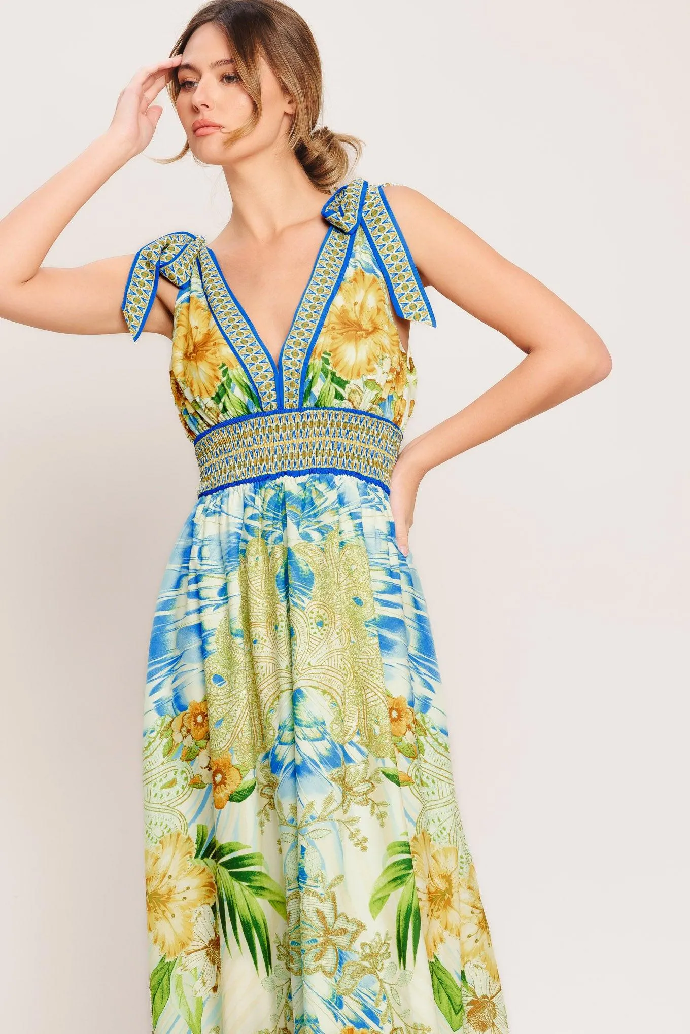 Resort Opulence Woven Maxi Dress sold by Zulily product image thumbnail 4