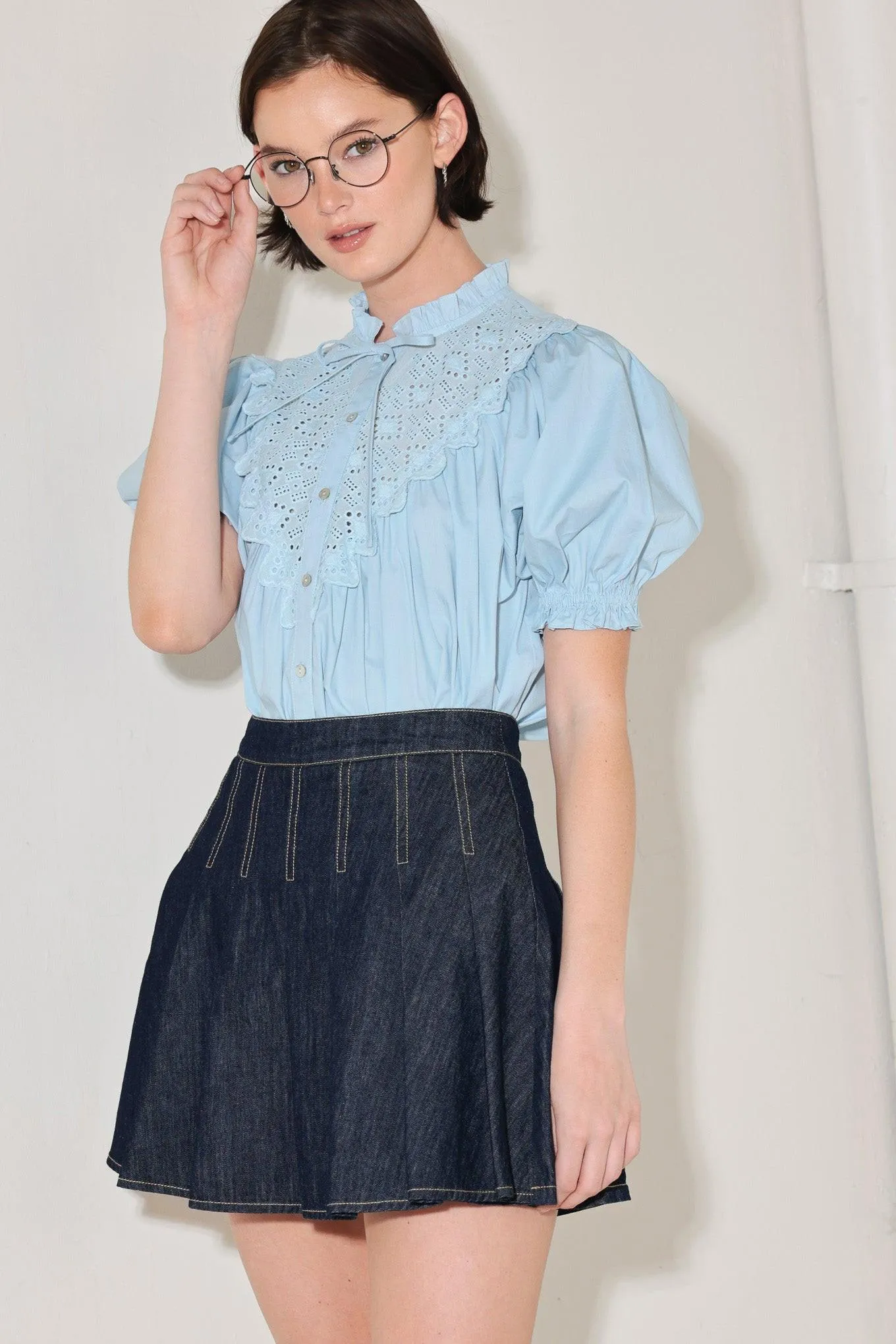 Lovesong in Denim Skort sold by Zulily product image thumbnail 4